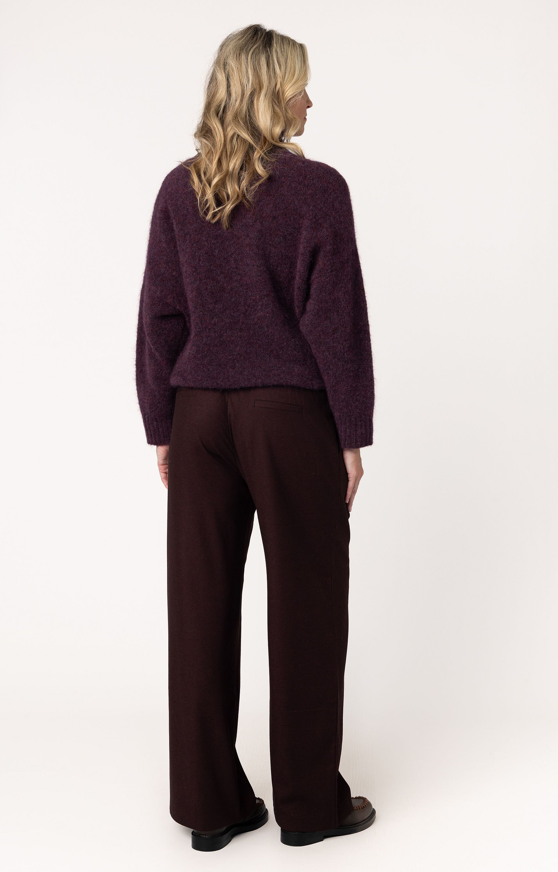 Broek met wol