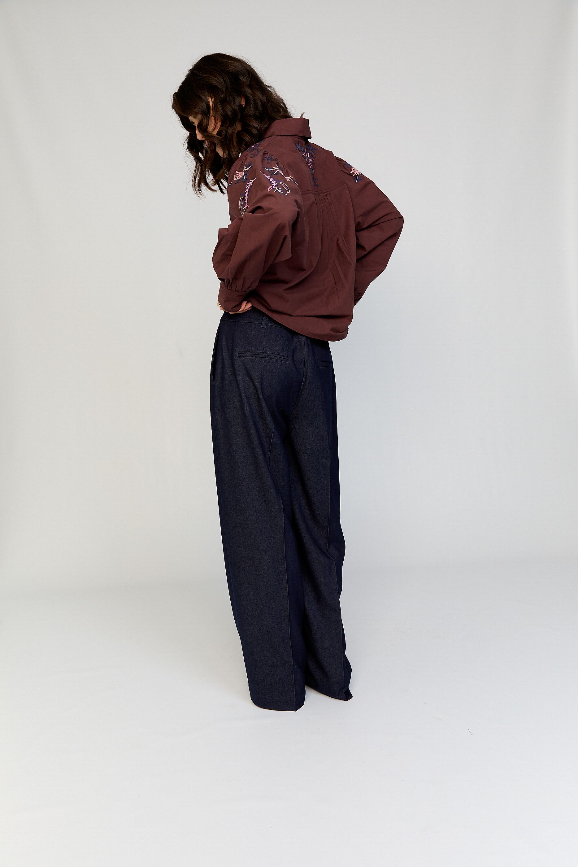 Broek met wide leg 