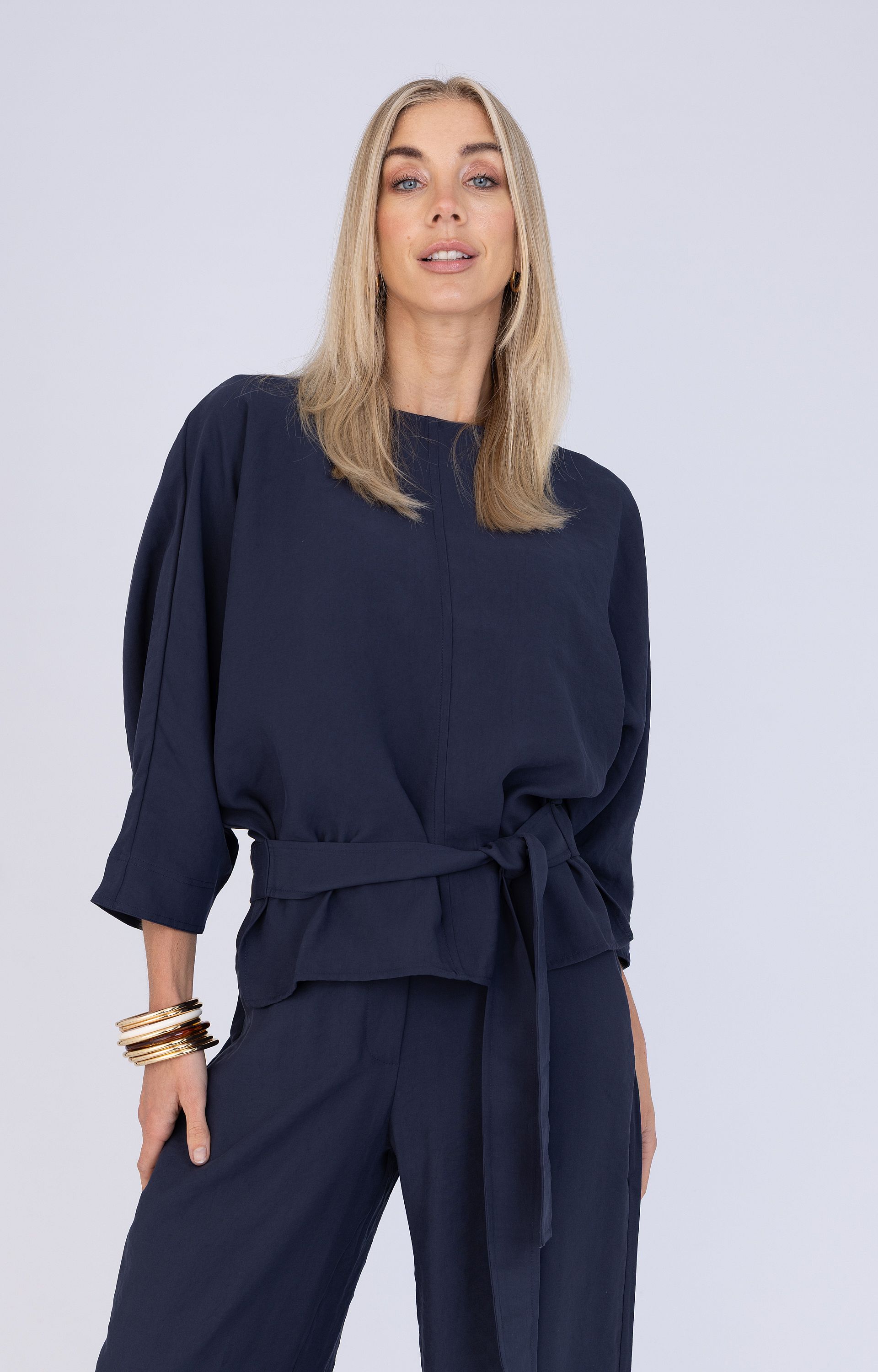 Blouse met strikdetail 