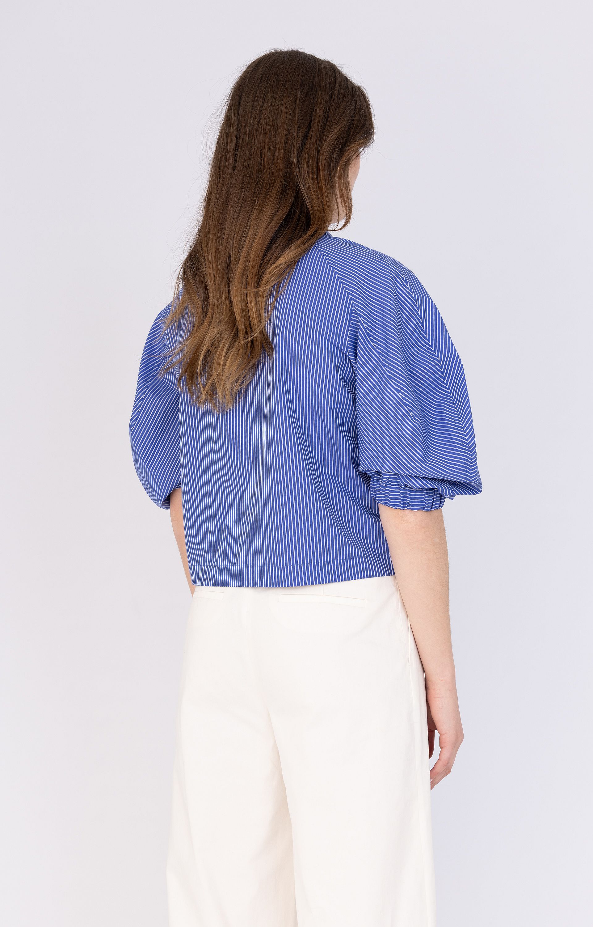 Blouse met pofmouwen