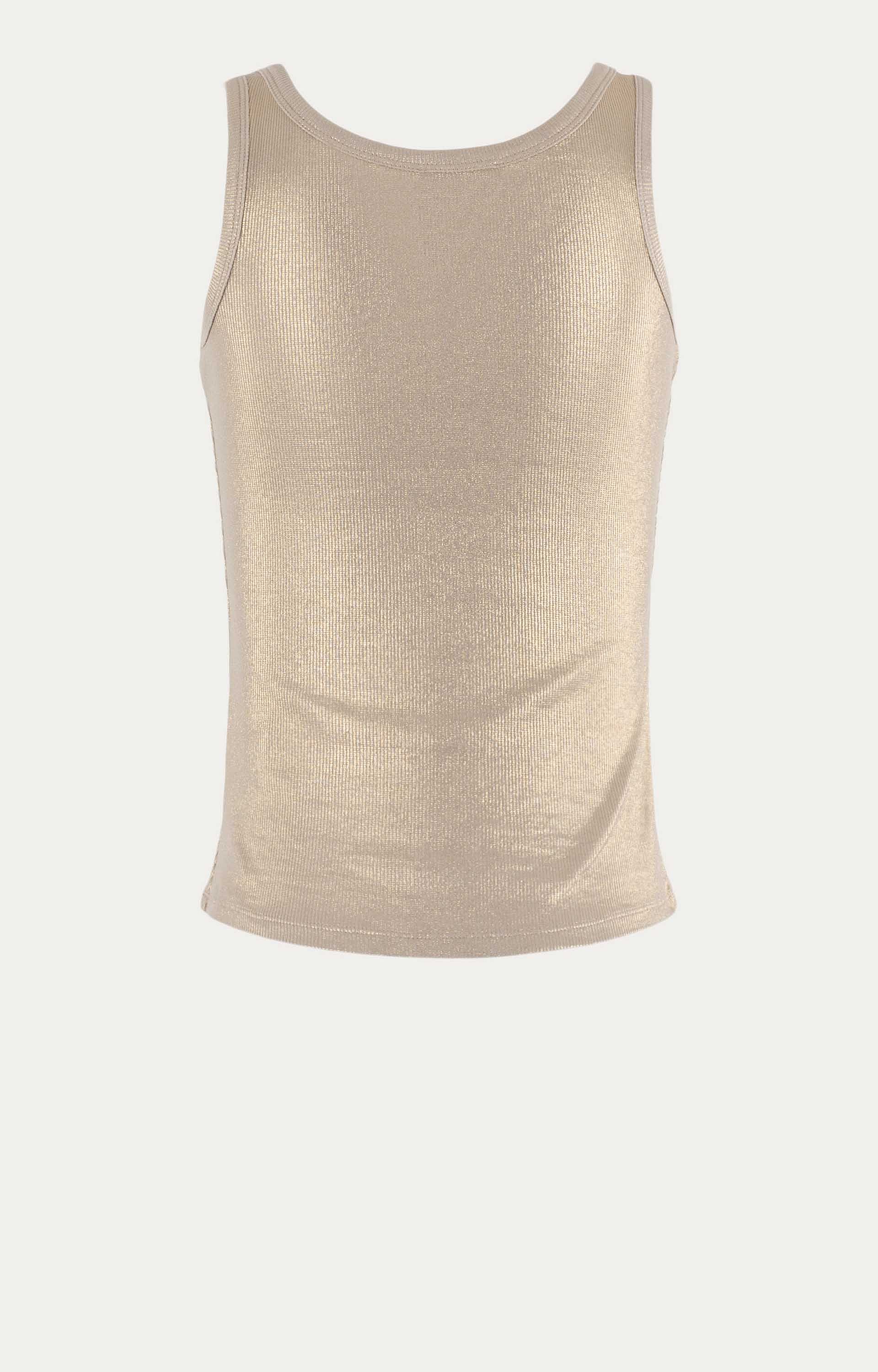 Top met goud look