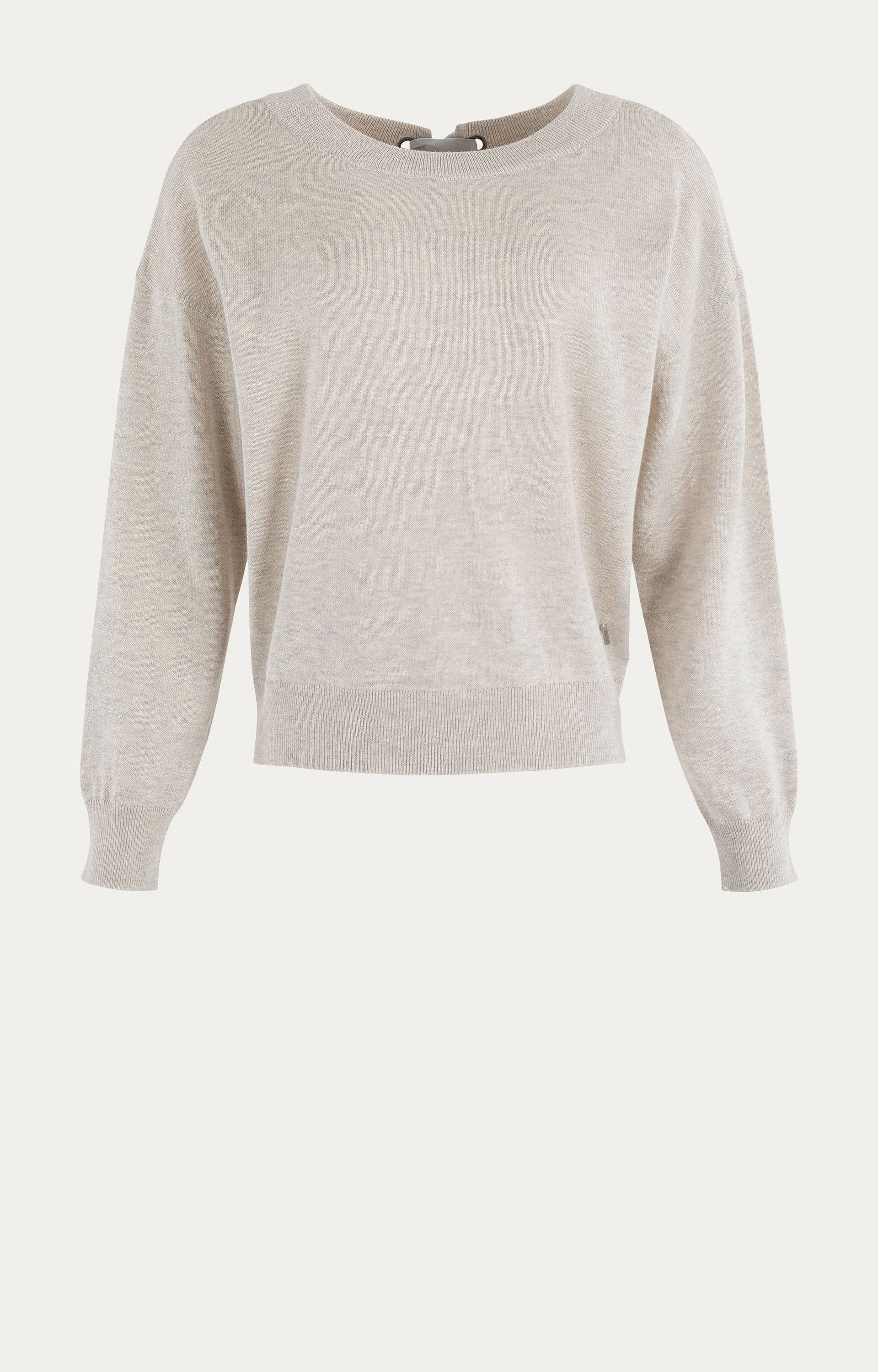Pullover met striksluiting