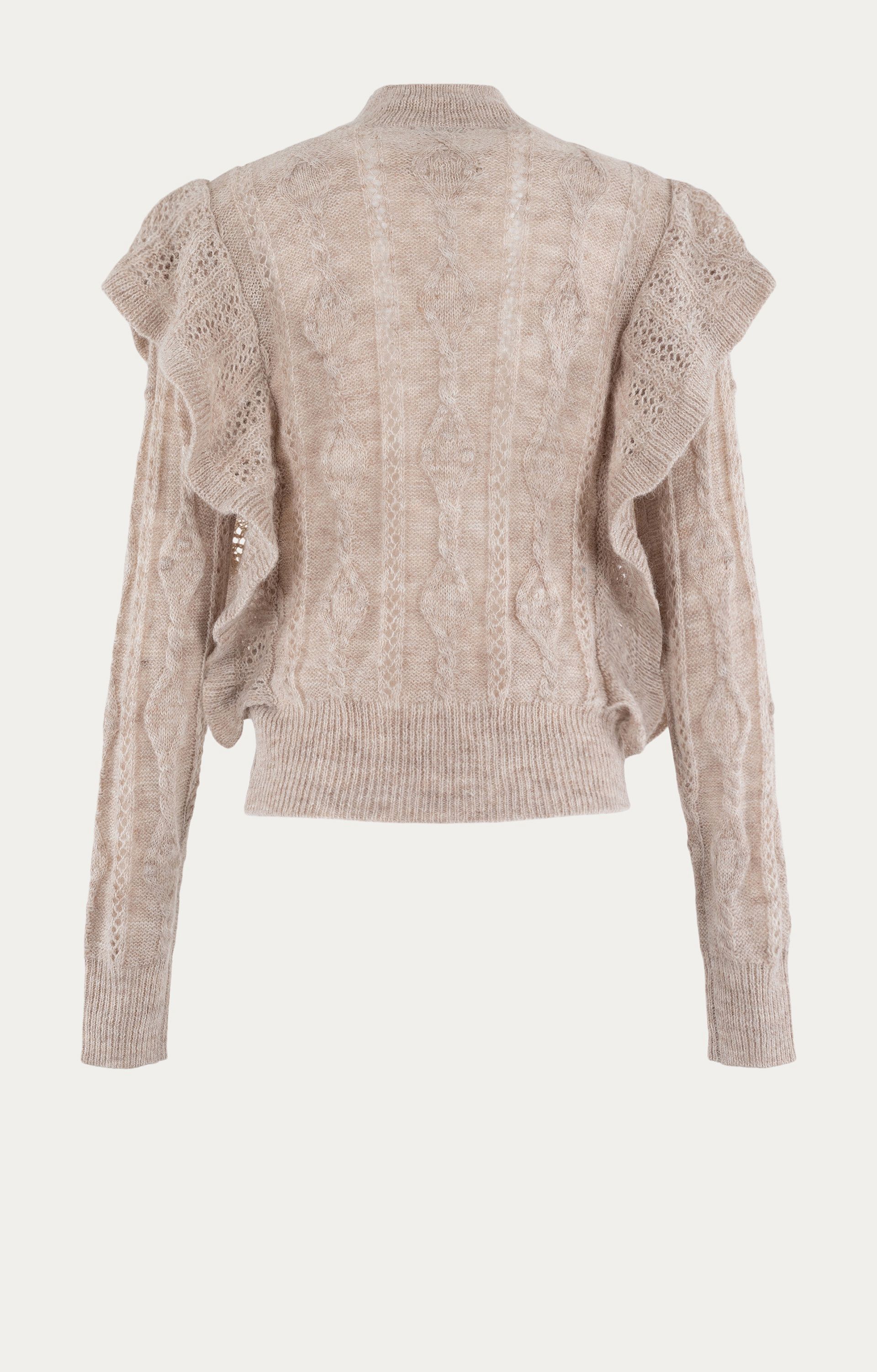 Pullover met ruffles