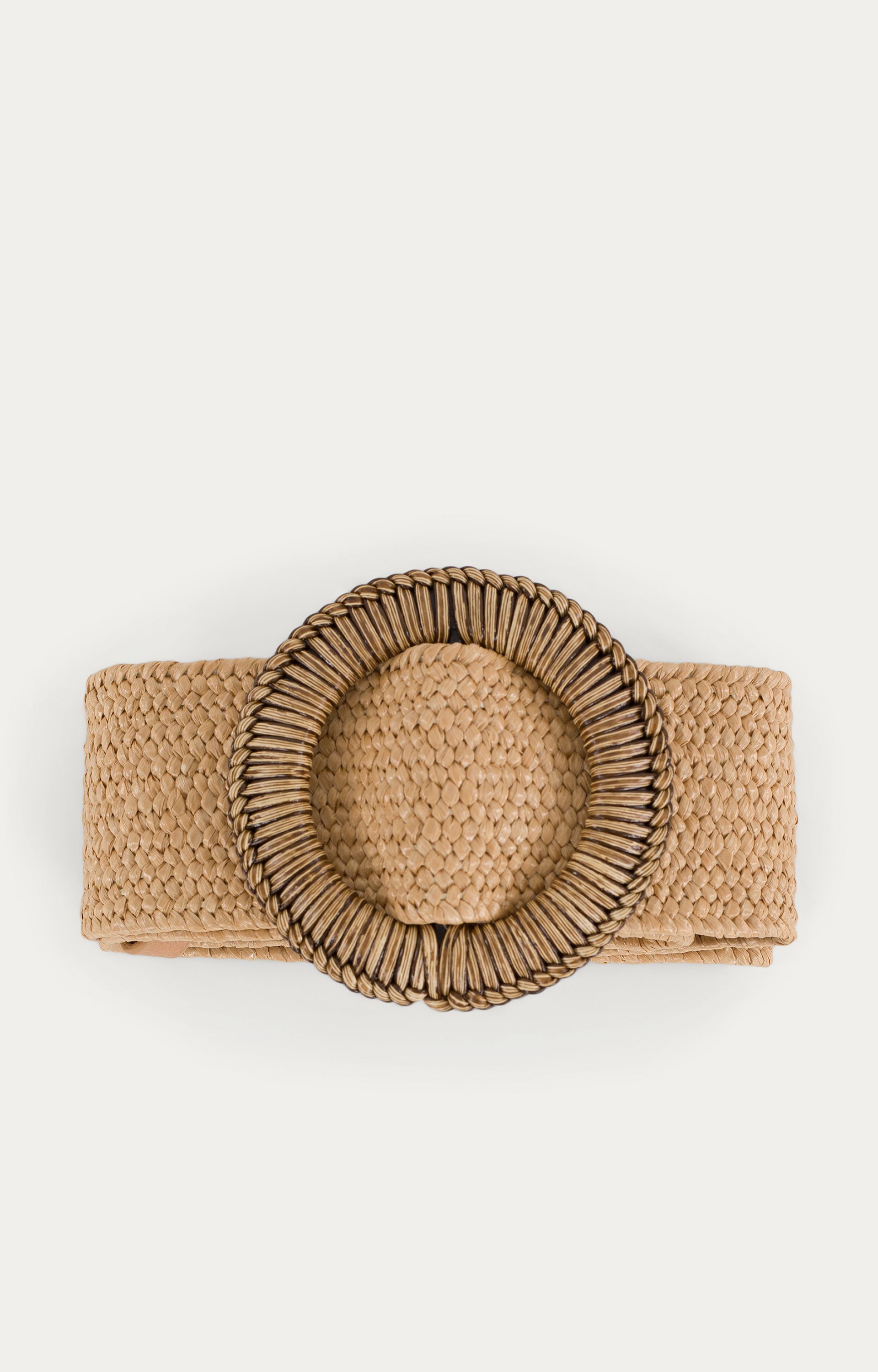 Raffia ceintuur