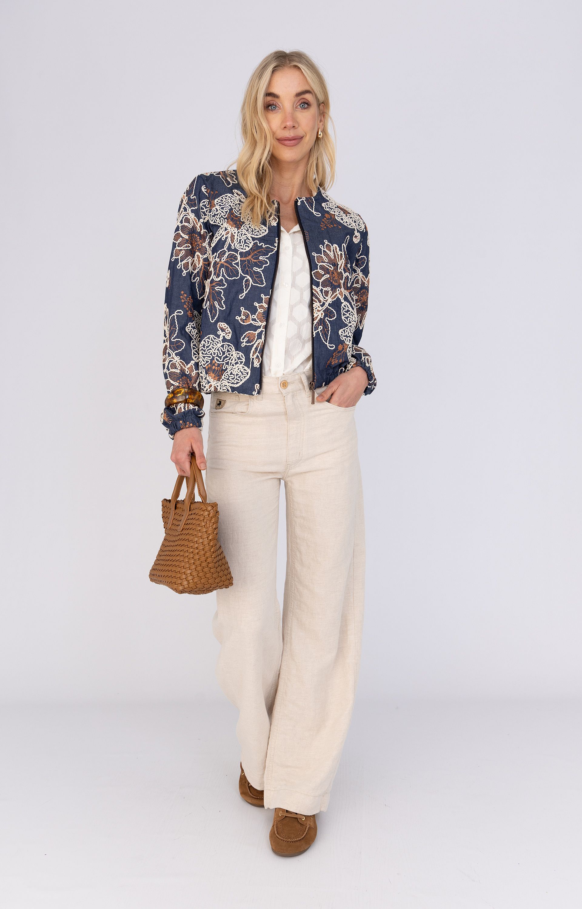 Jacket met borduursel