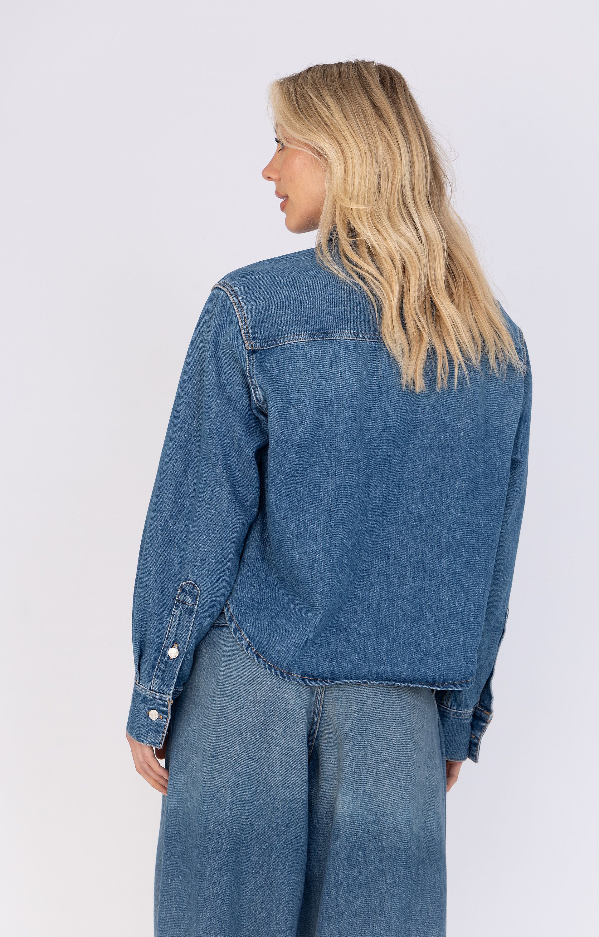 Denimblouse Sacelia