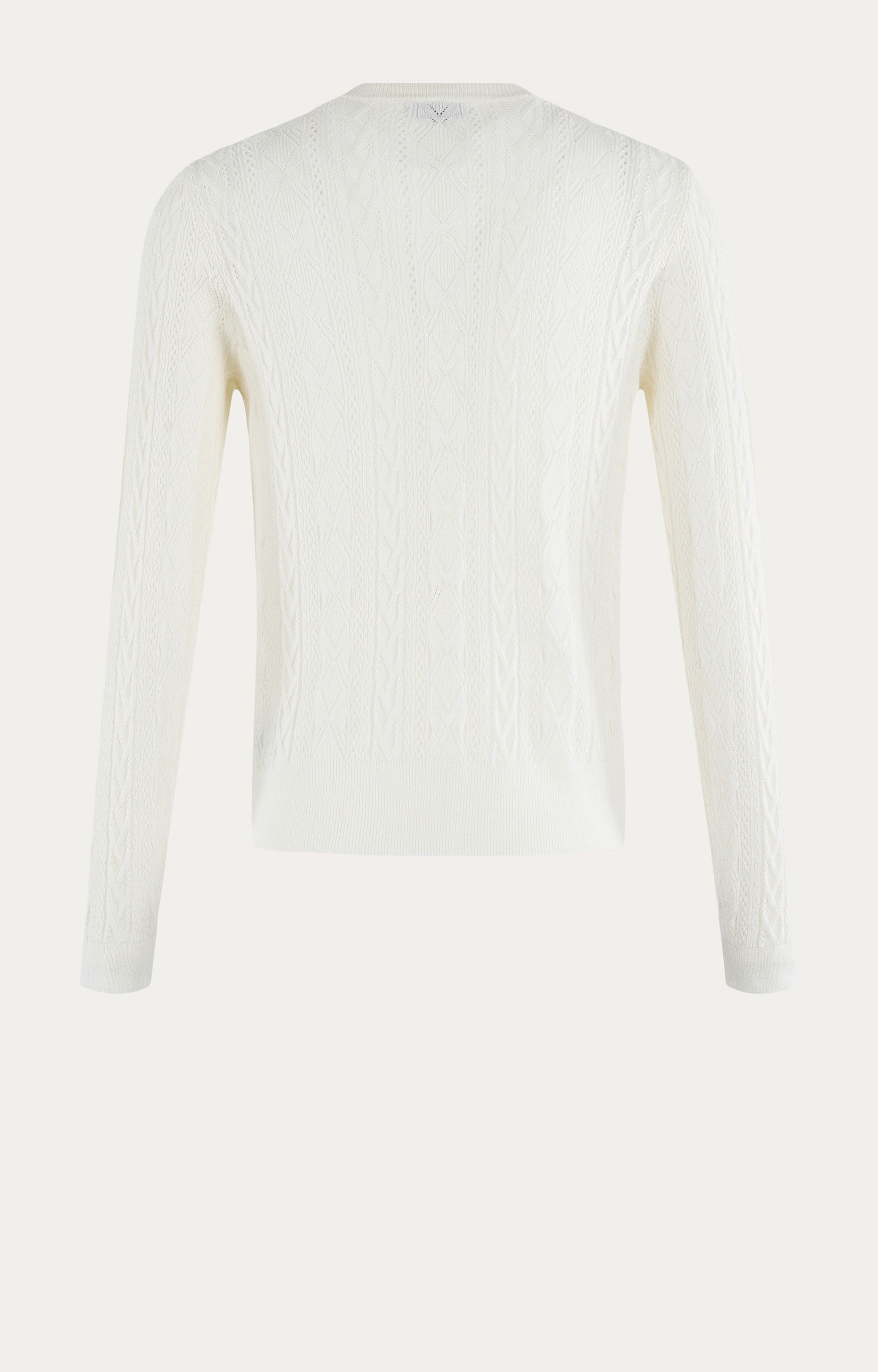 Ajour gebreid vest