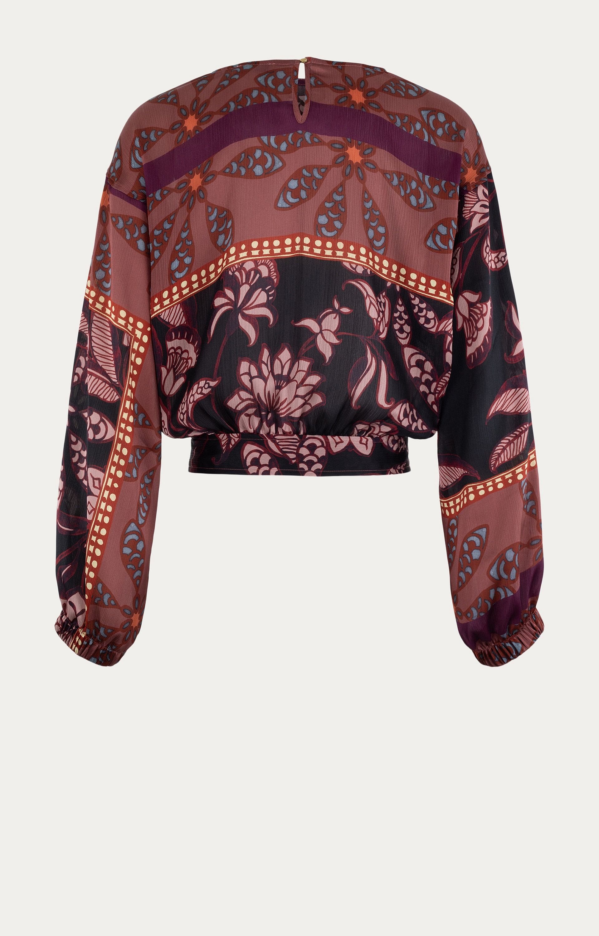 Blouse met strikdetail