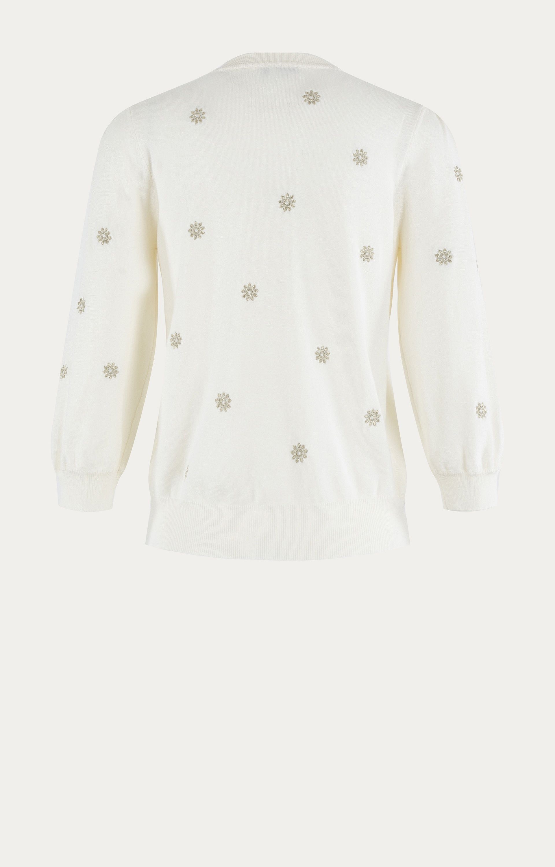 Pullover met borduursels