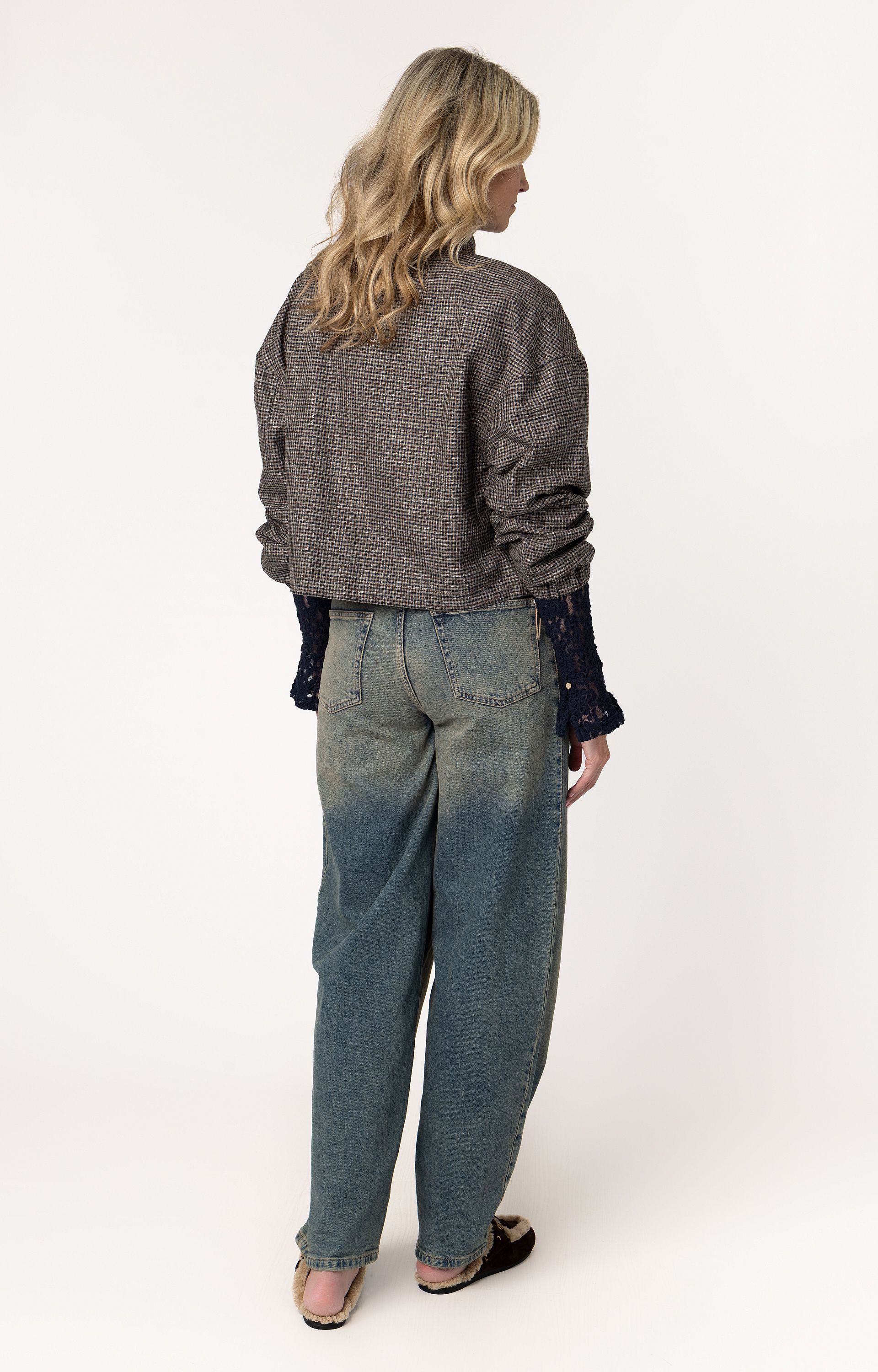 Jacket met ruitdessin 