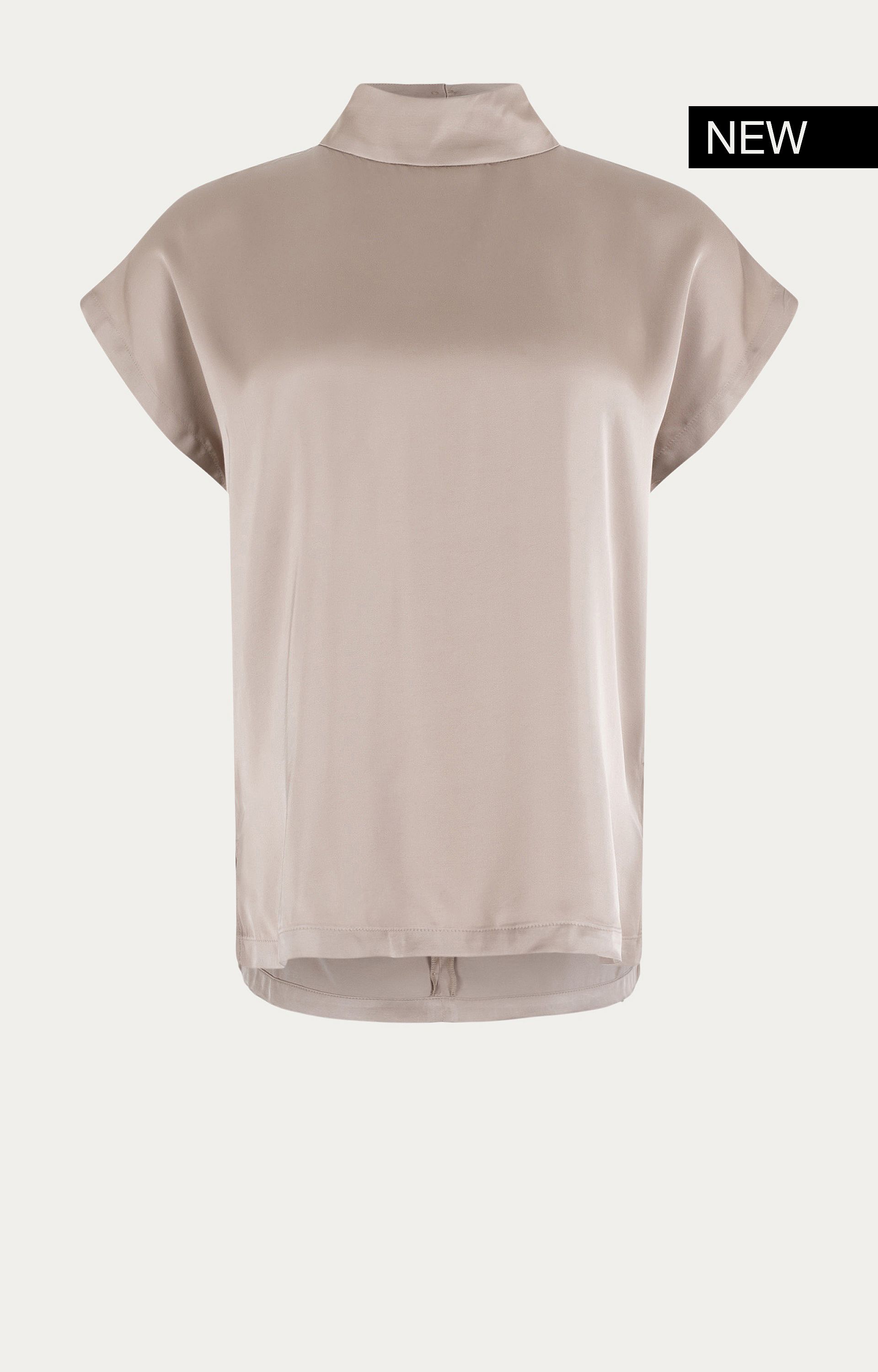 Blouse met satijnlook