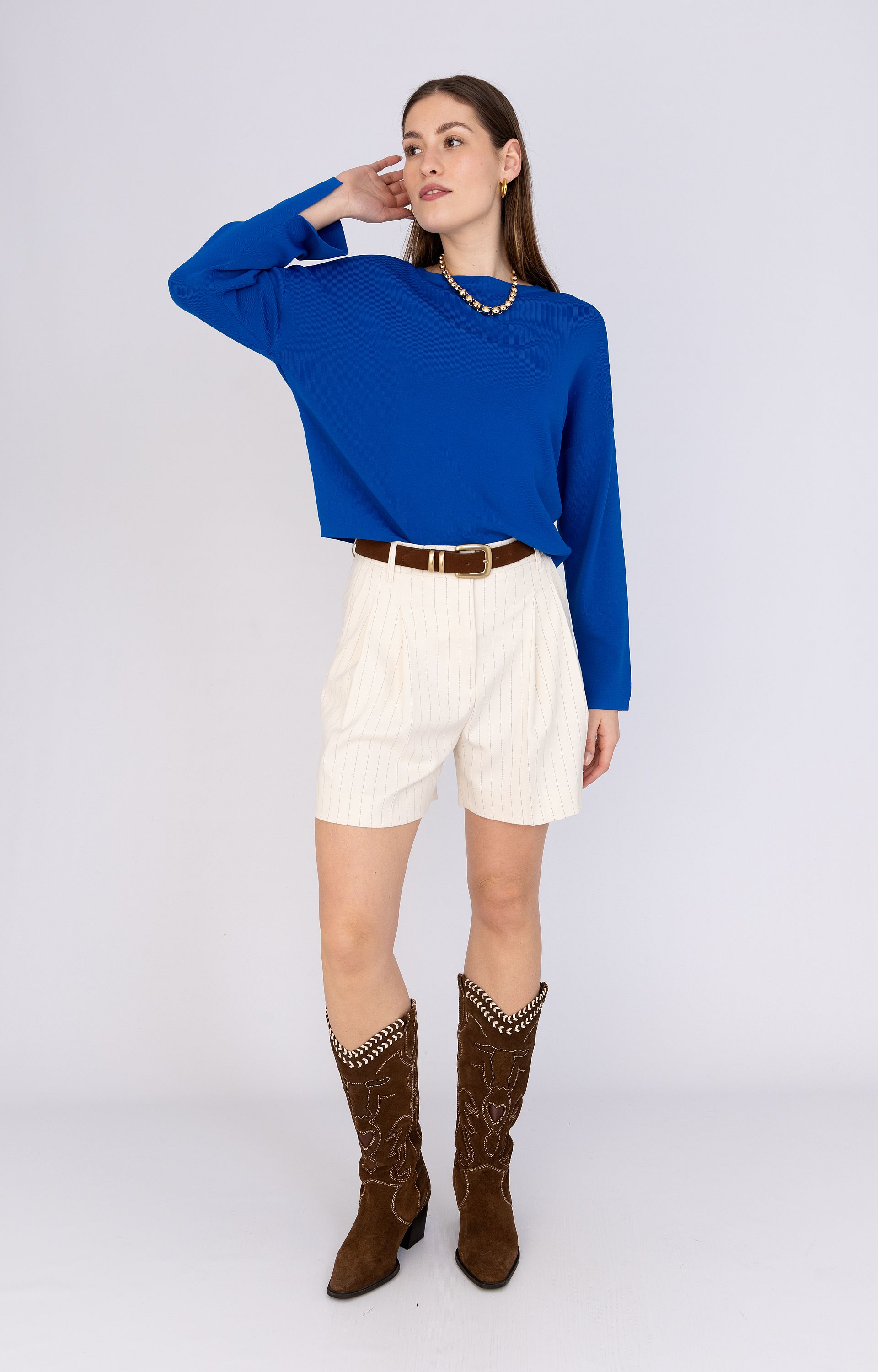 Fijngebreide pullover 