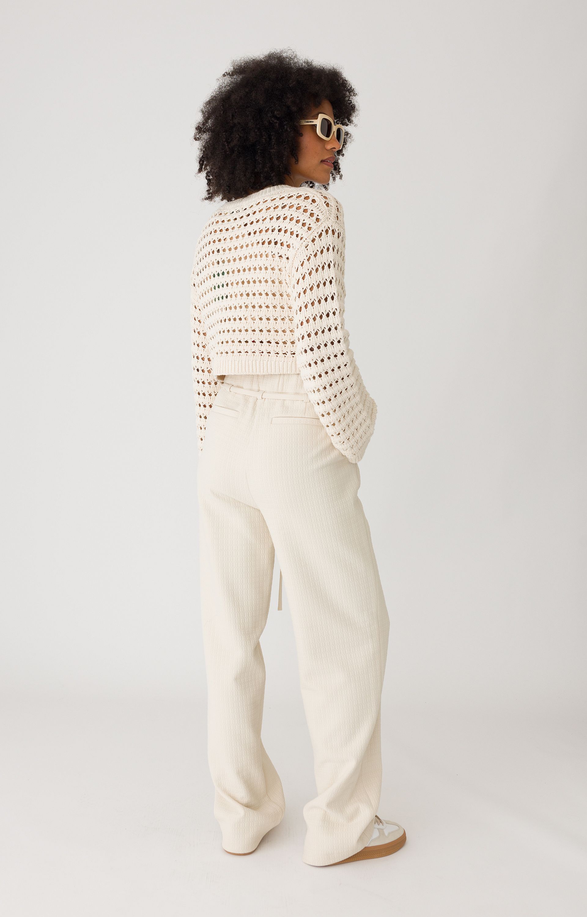Opengebreide pullover