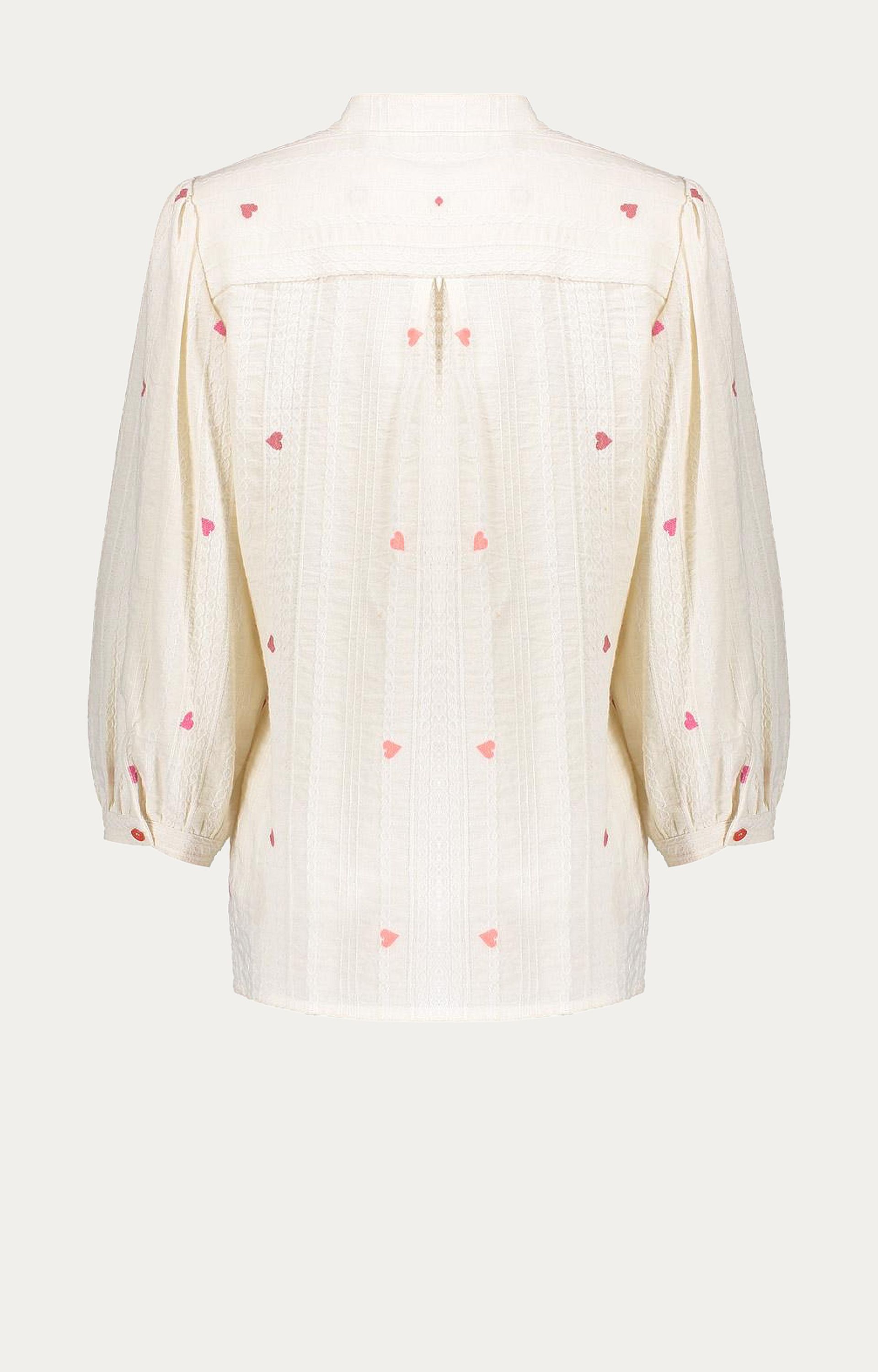 Blouse met hartjes
