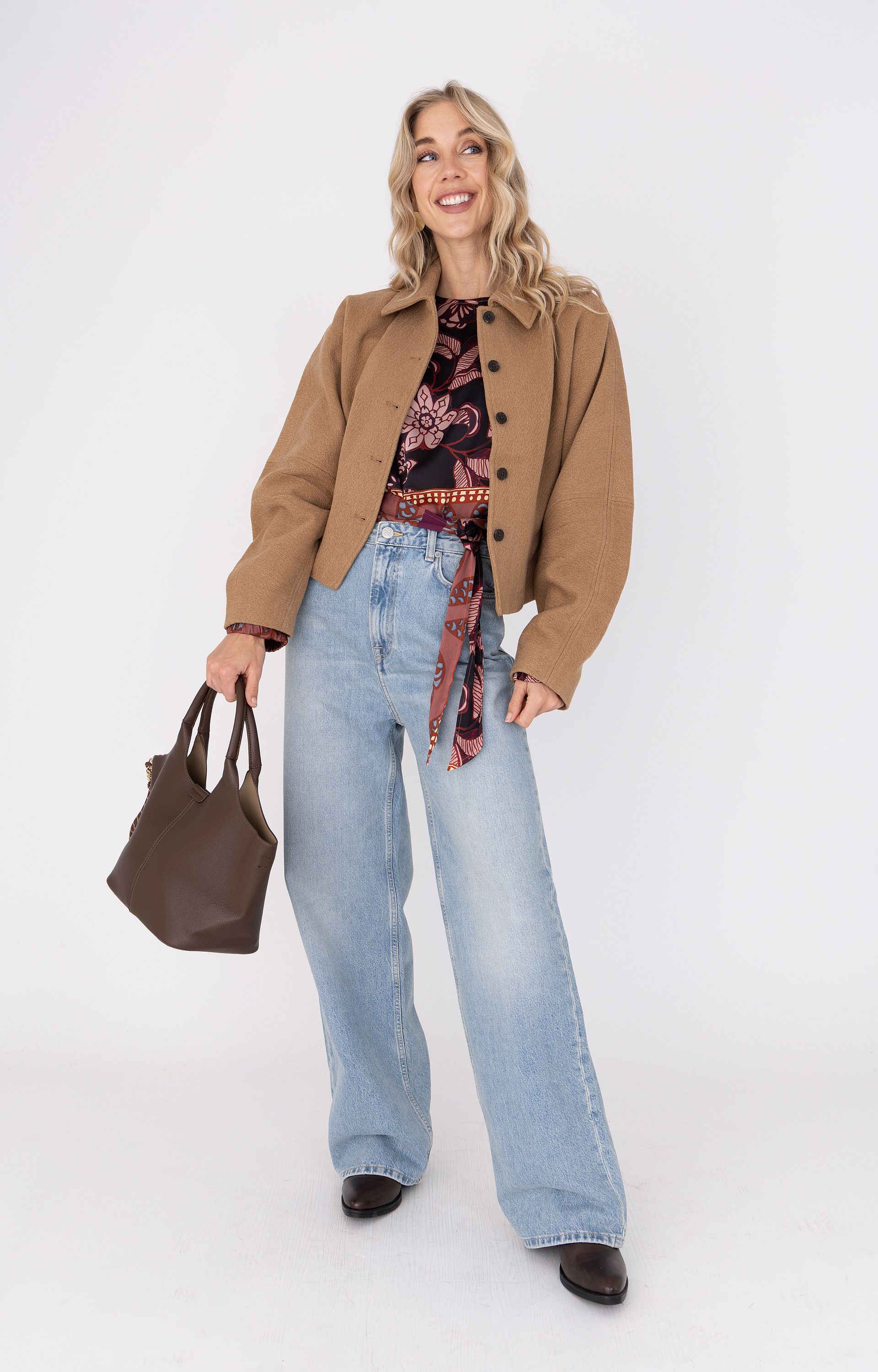 Blouse met strikdetail