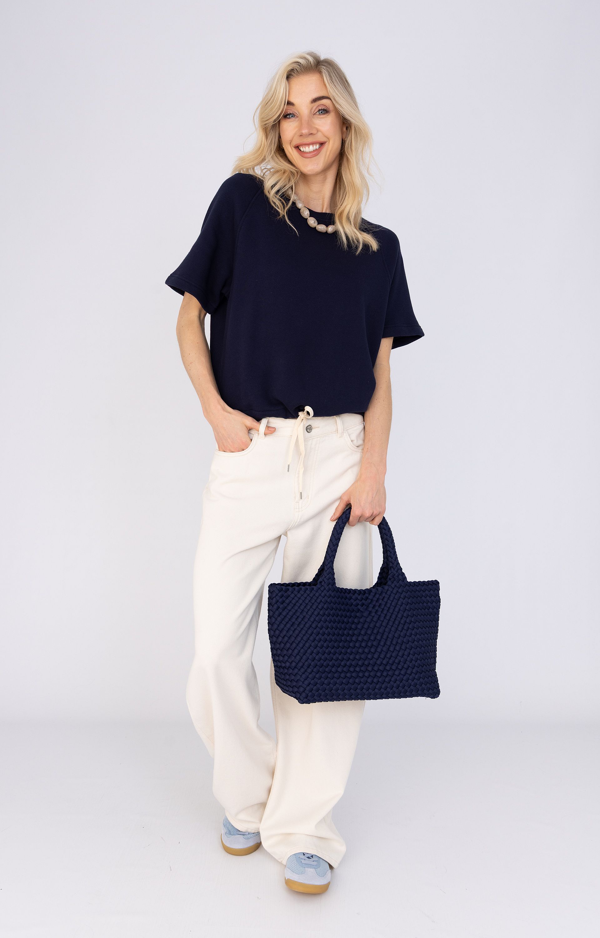 Sweater met strikceintuur