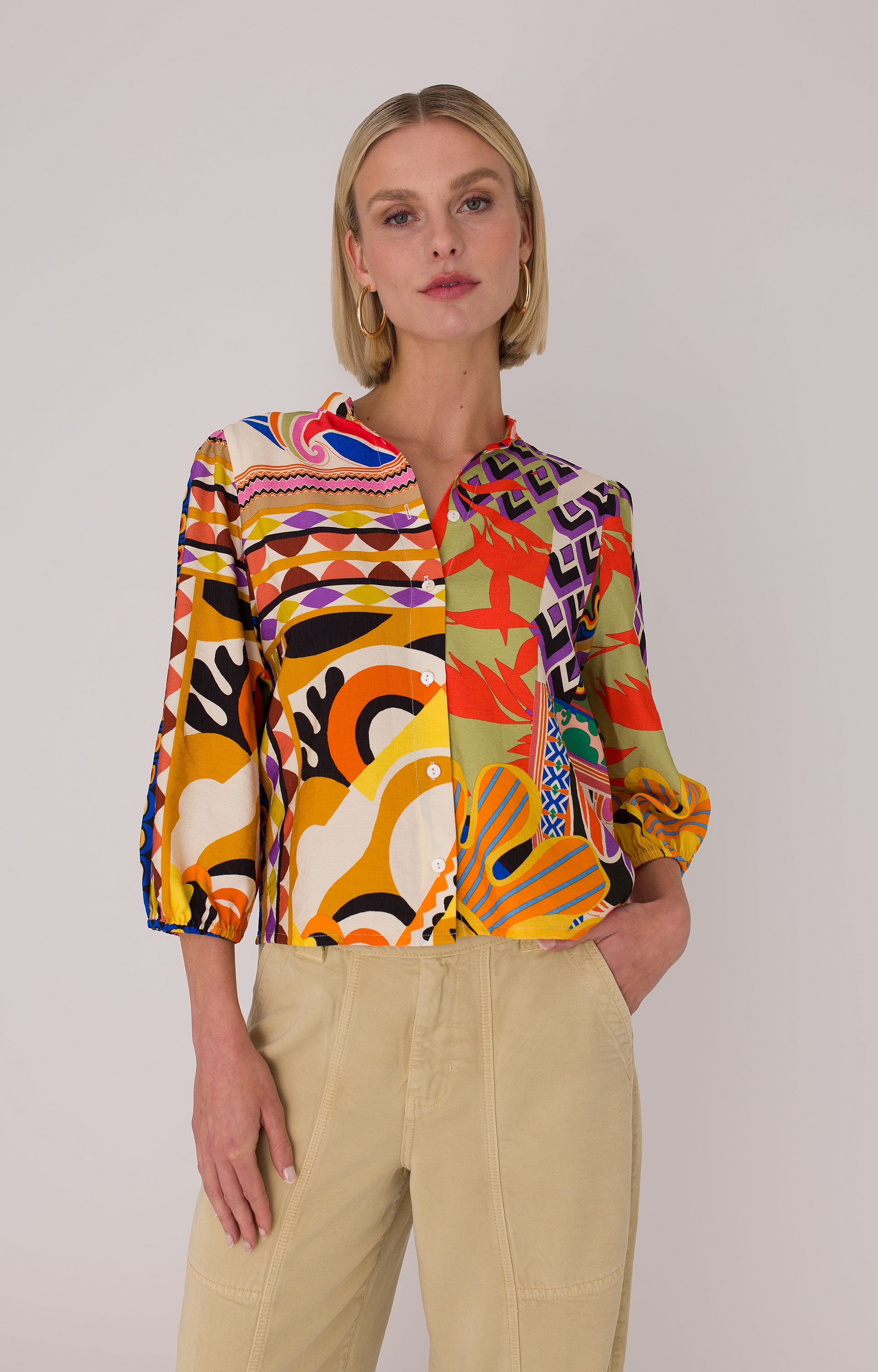 Blouse met print