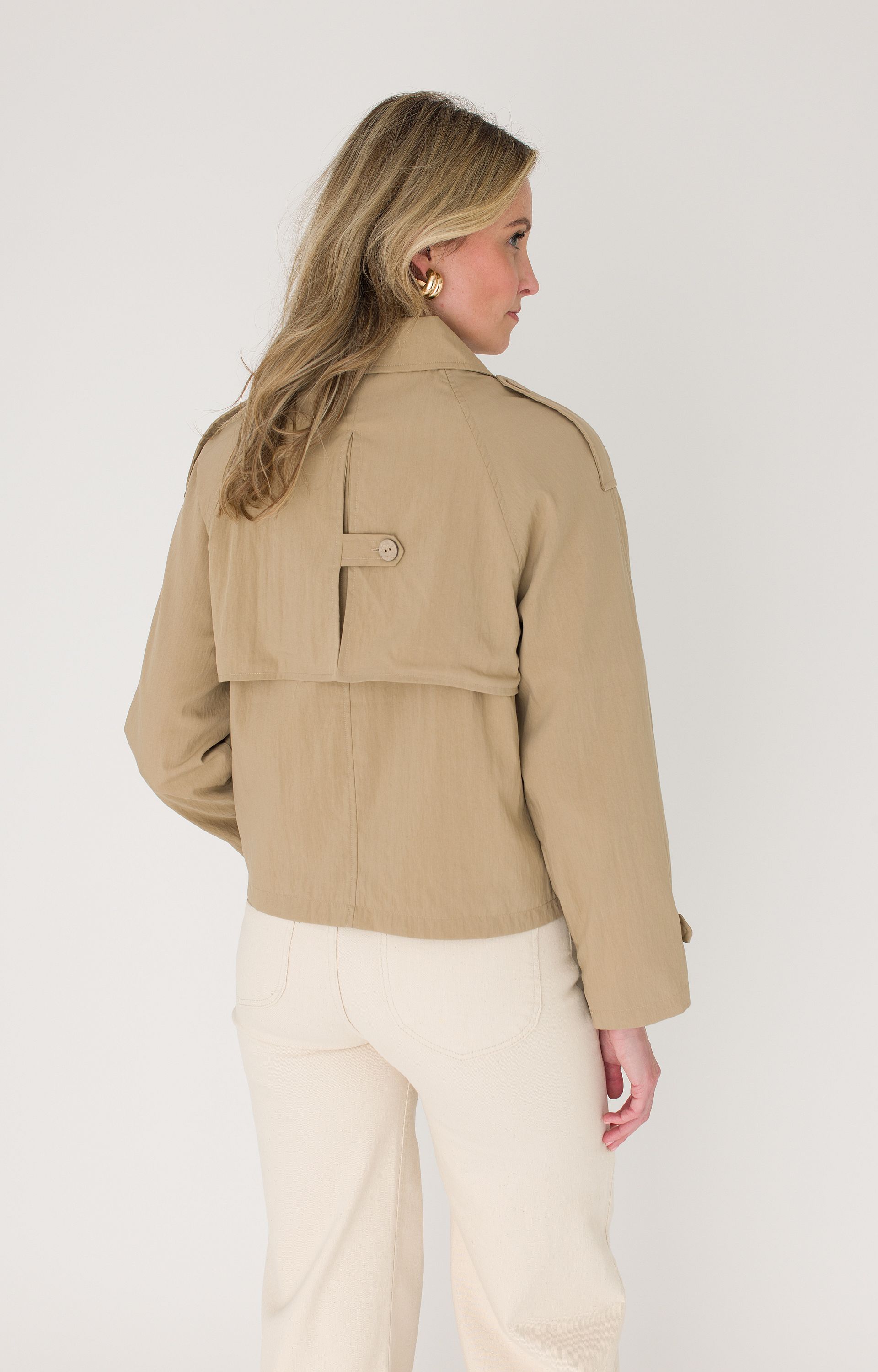 Korte trenchcoat