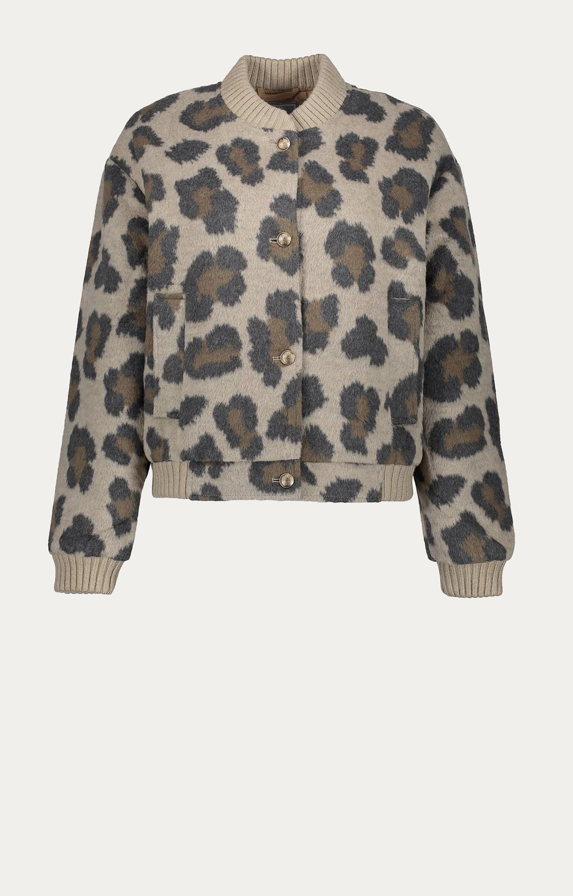 Bomberjack met panterprint 