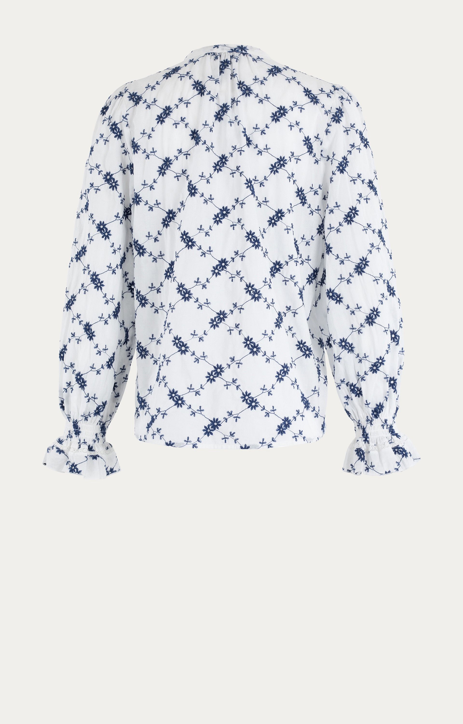 Blouse met borduursels