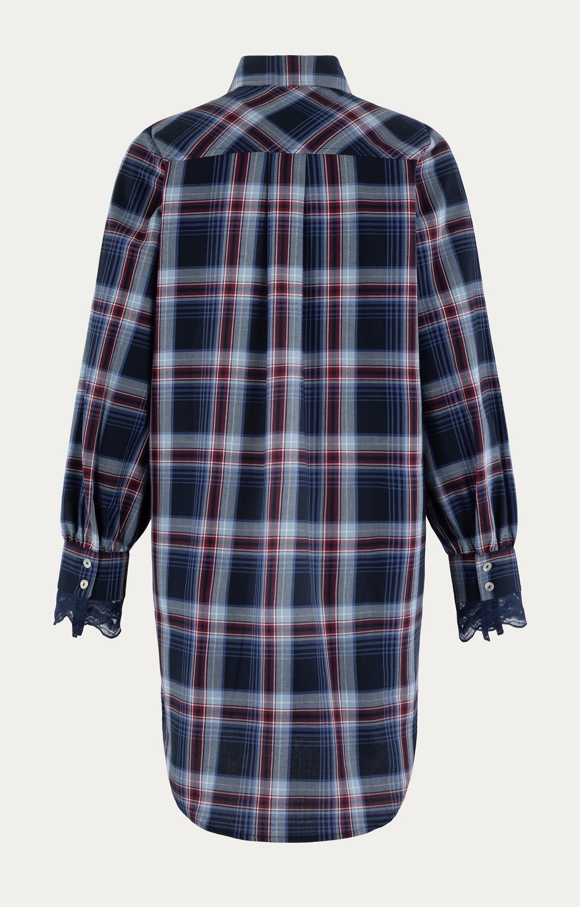 Blousejurk met ruitpatroon