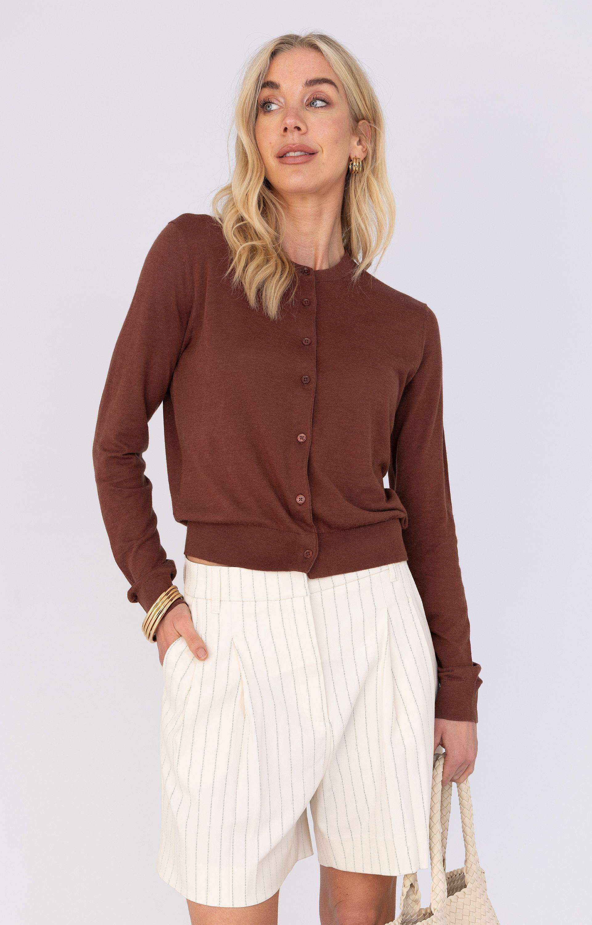 Vest met knoopsluiting