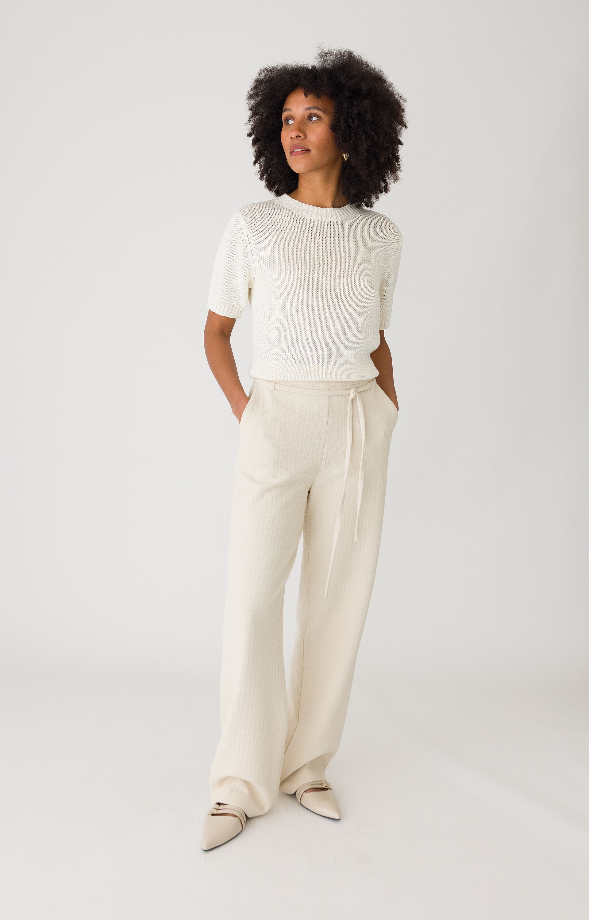 Broek met structuur
