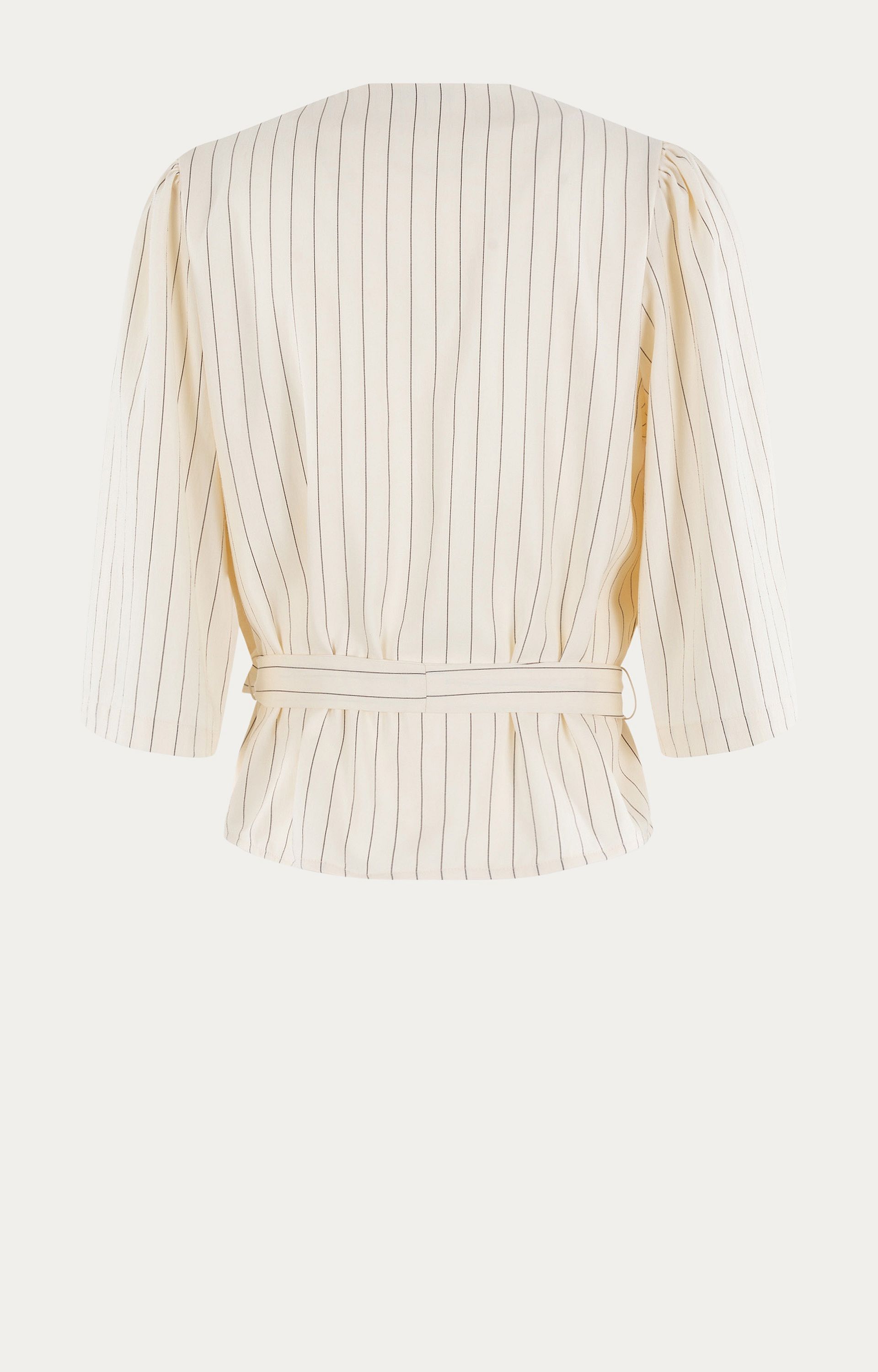 Blouse met krijtstreep