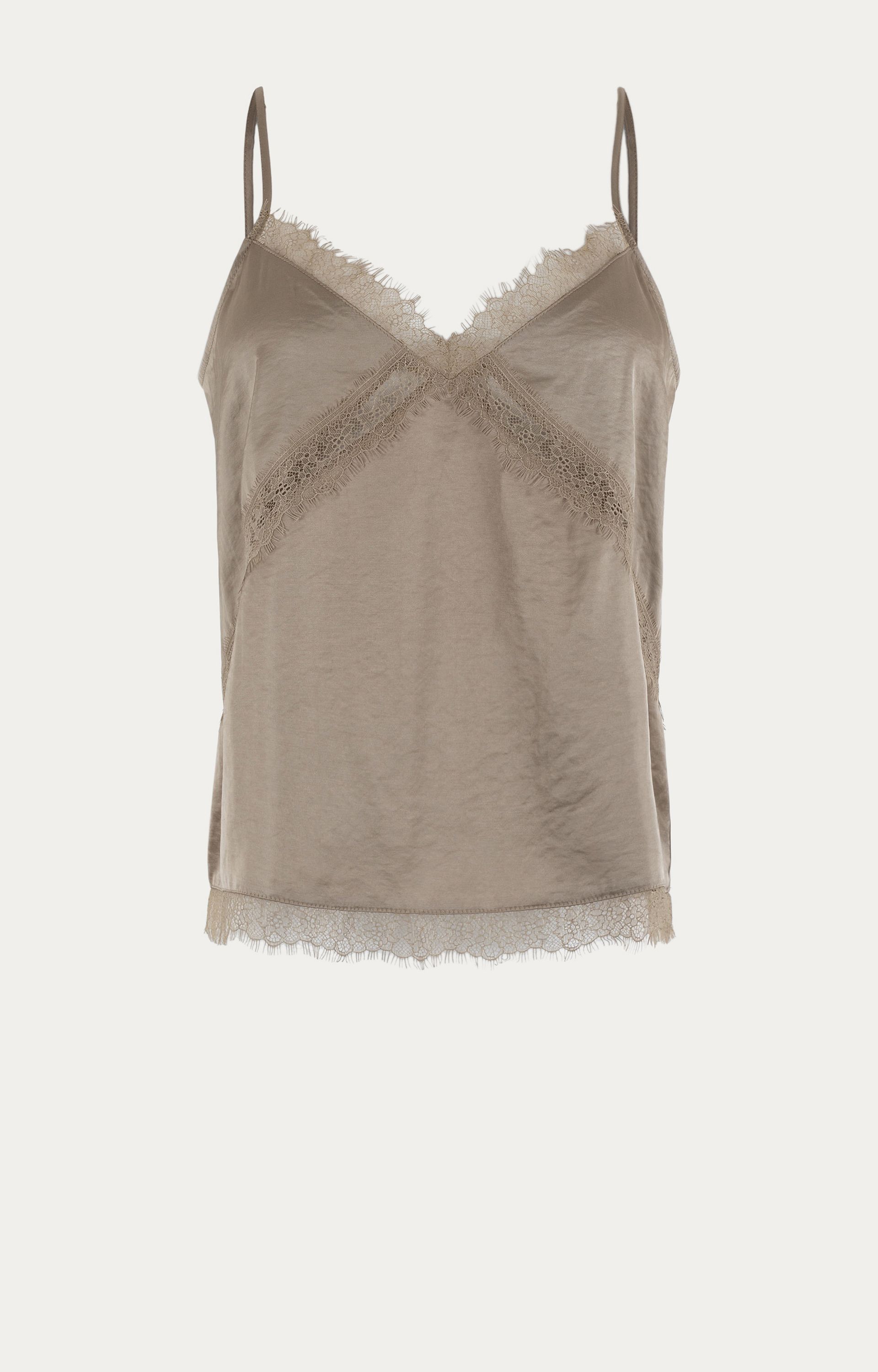 Lingerie top satijnlook