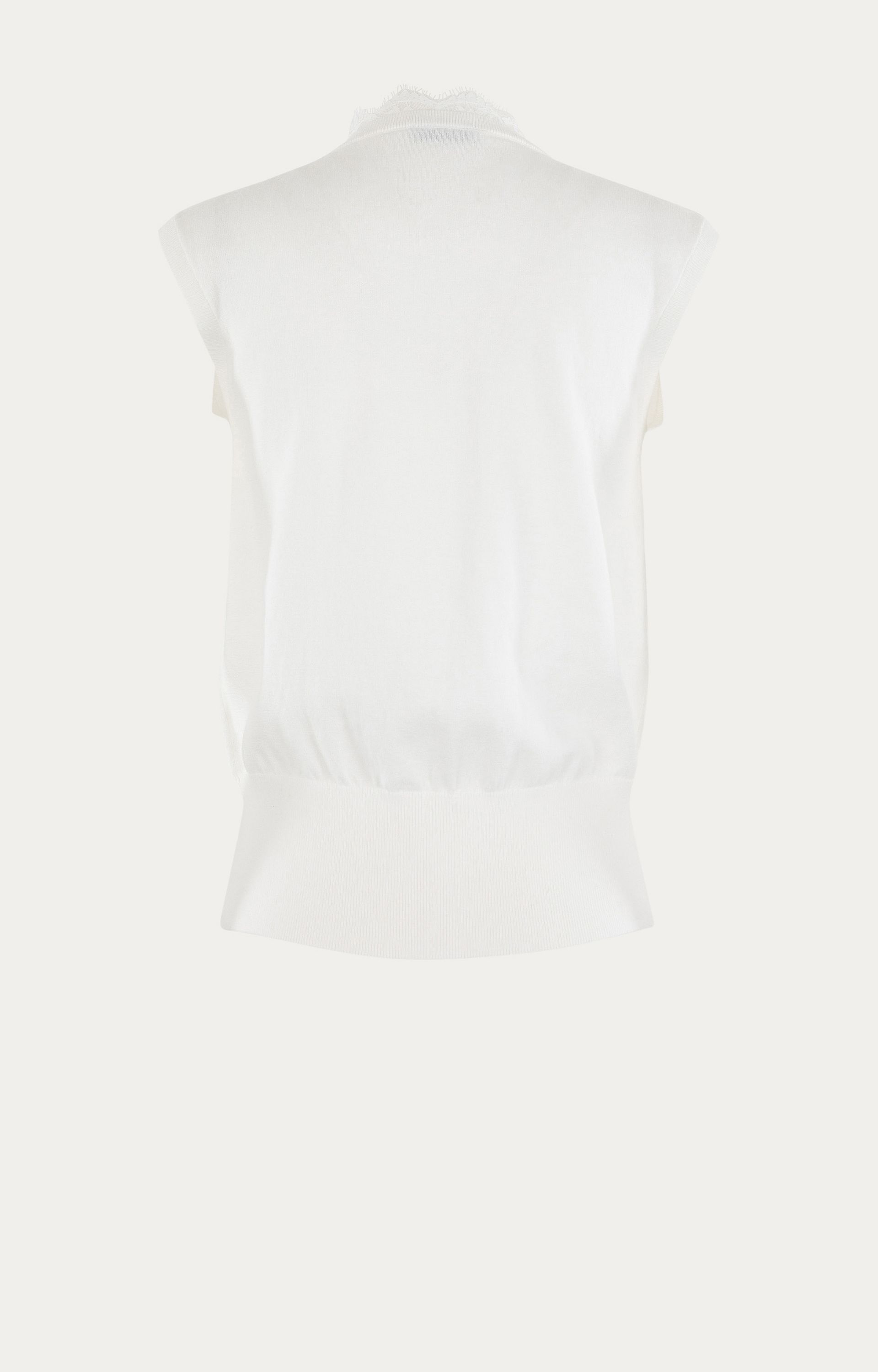 Pullover met kanten detail