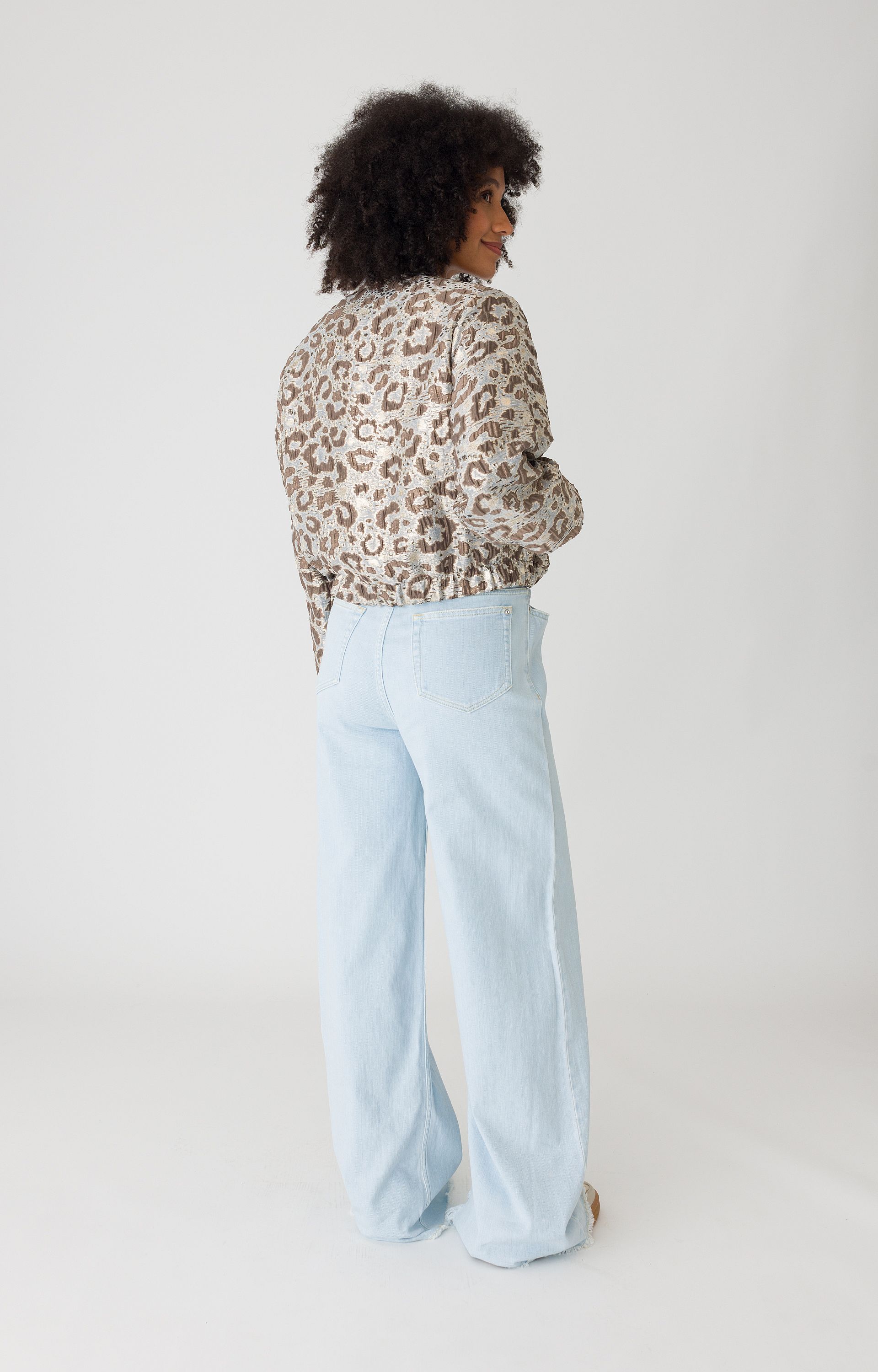 Blazer met animalprint