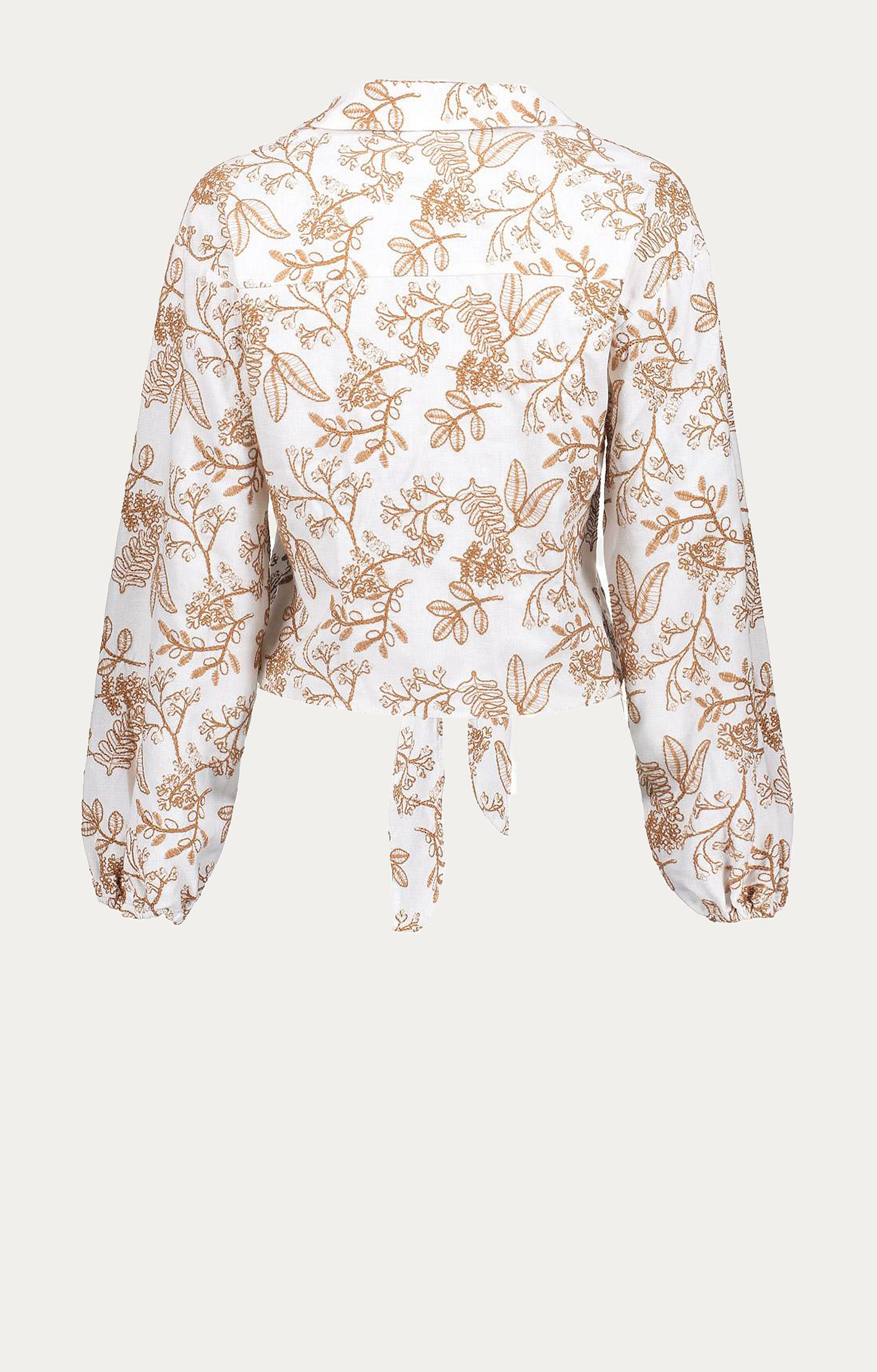 Blouse met borduursels