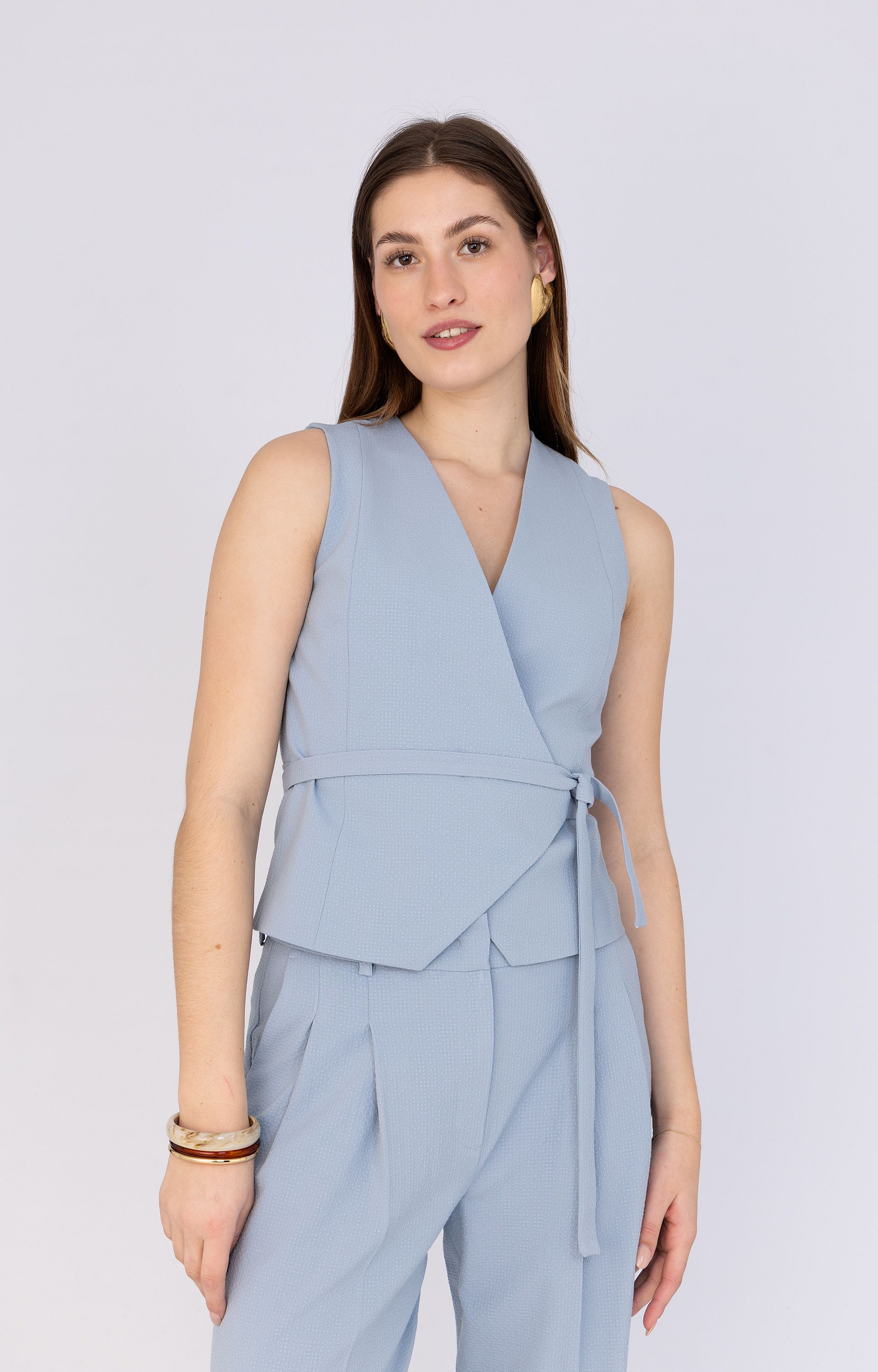 Gilet met structuur