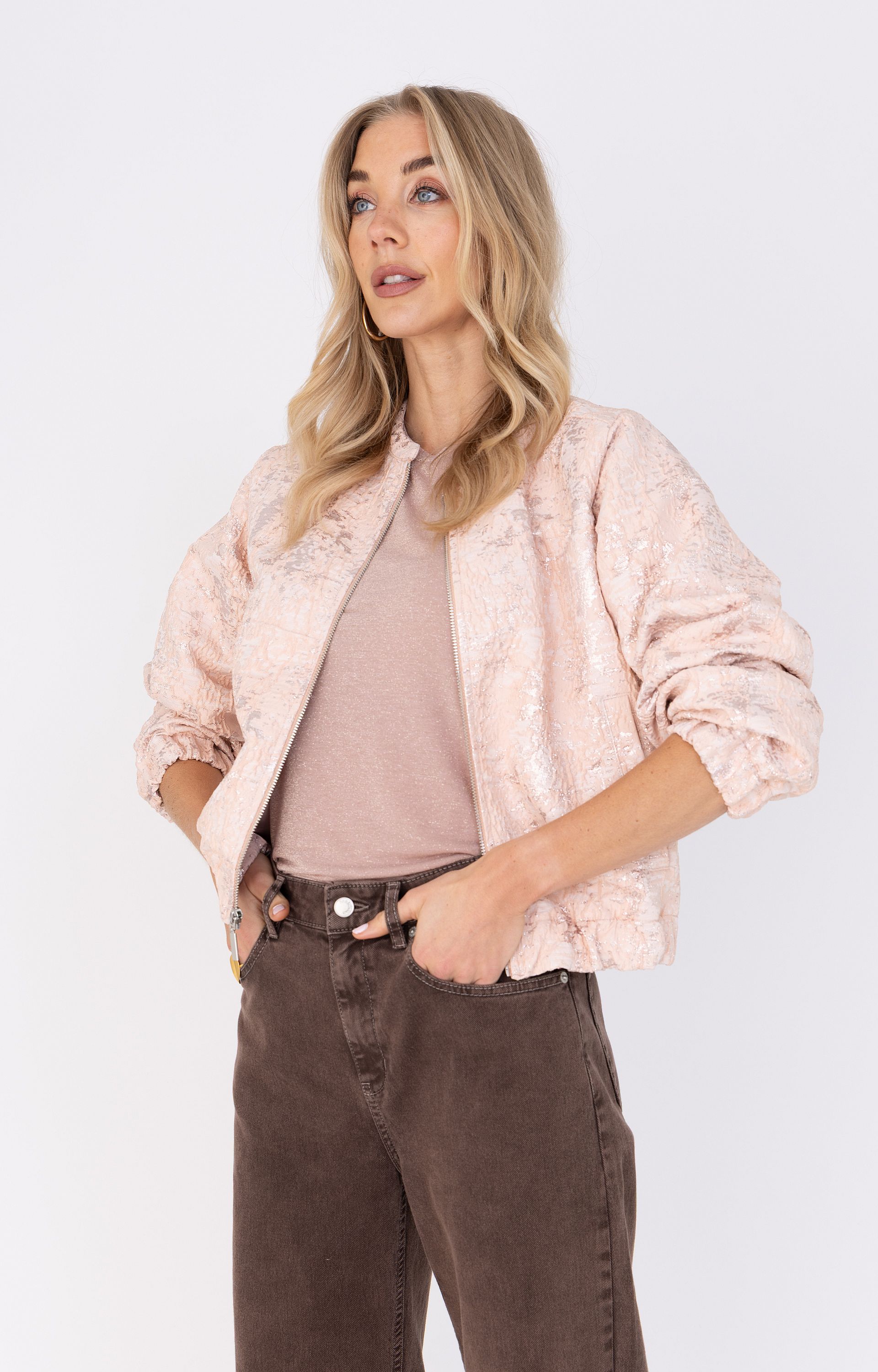 Shirt met lurex