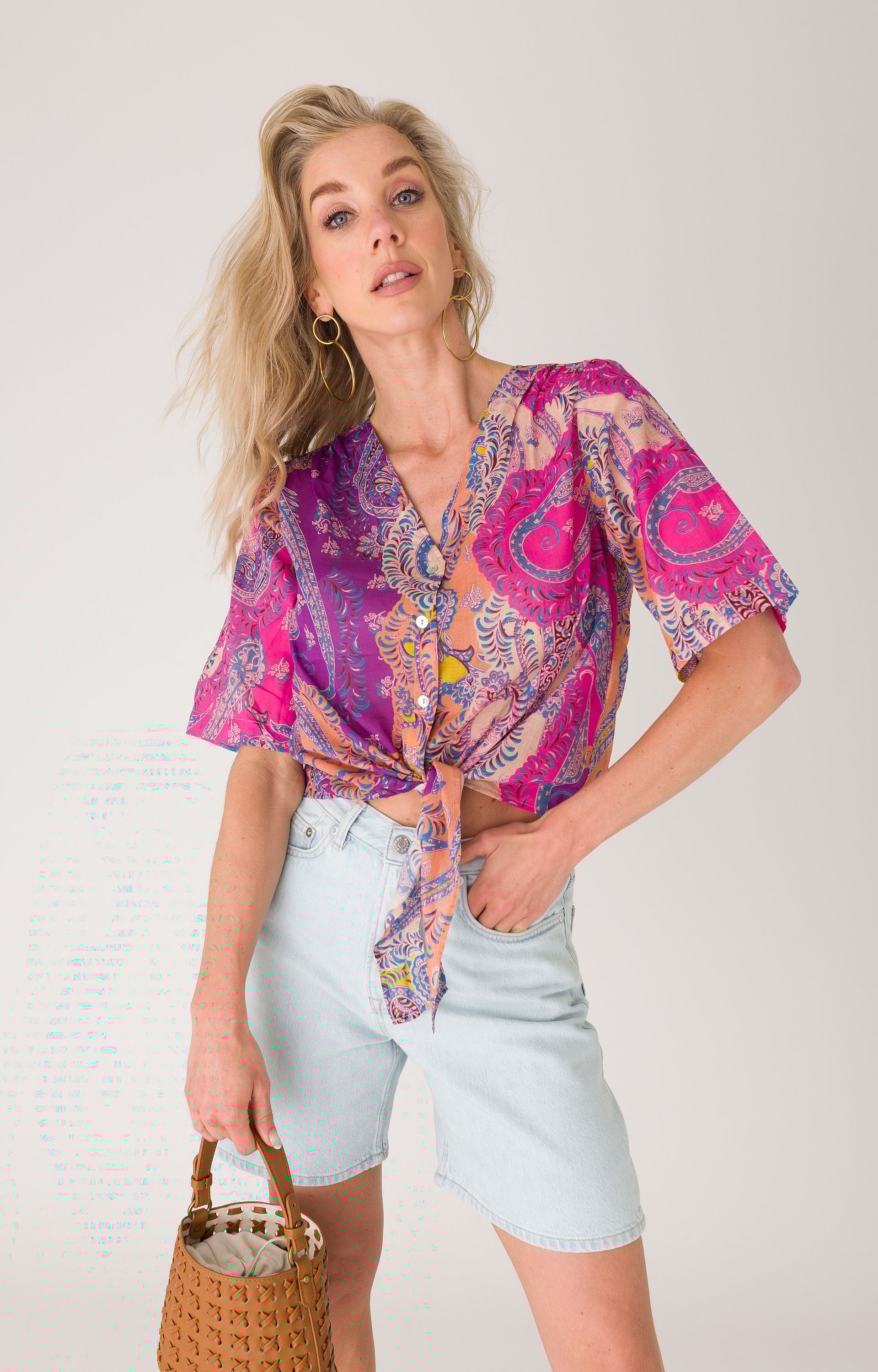 Blouse met strik