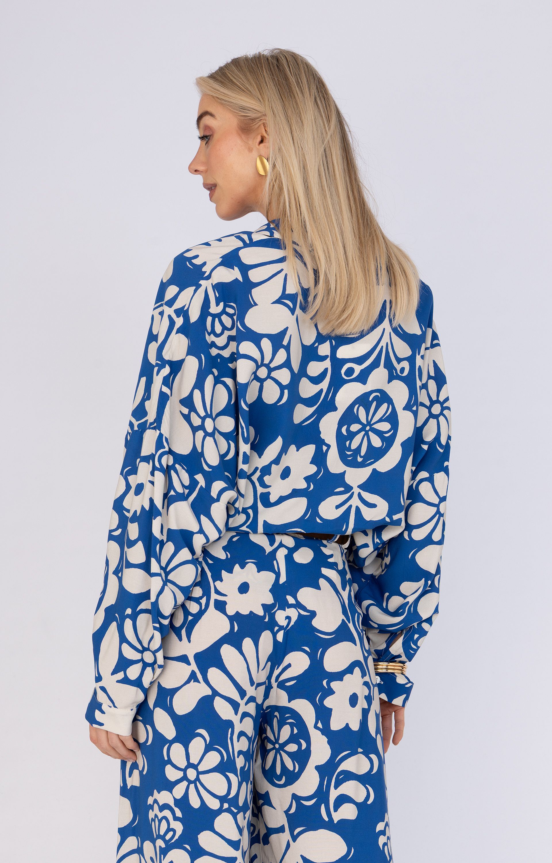 Blouse met bloemenprint