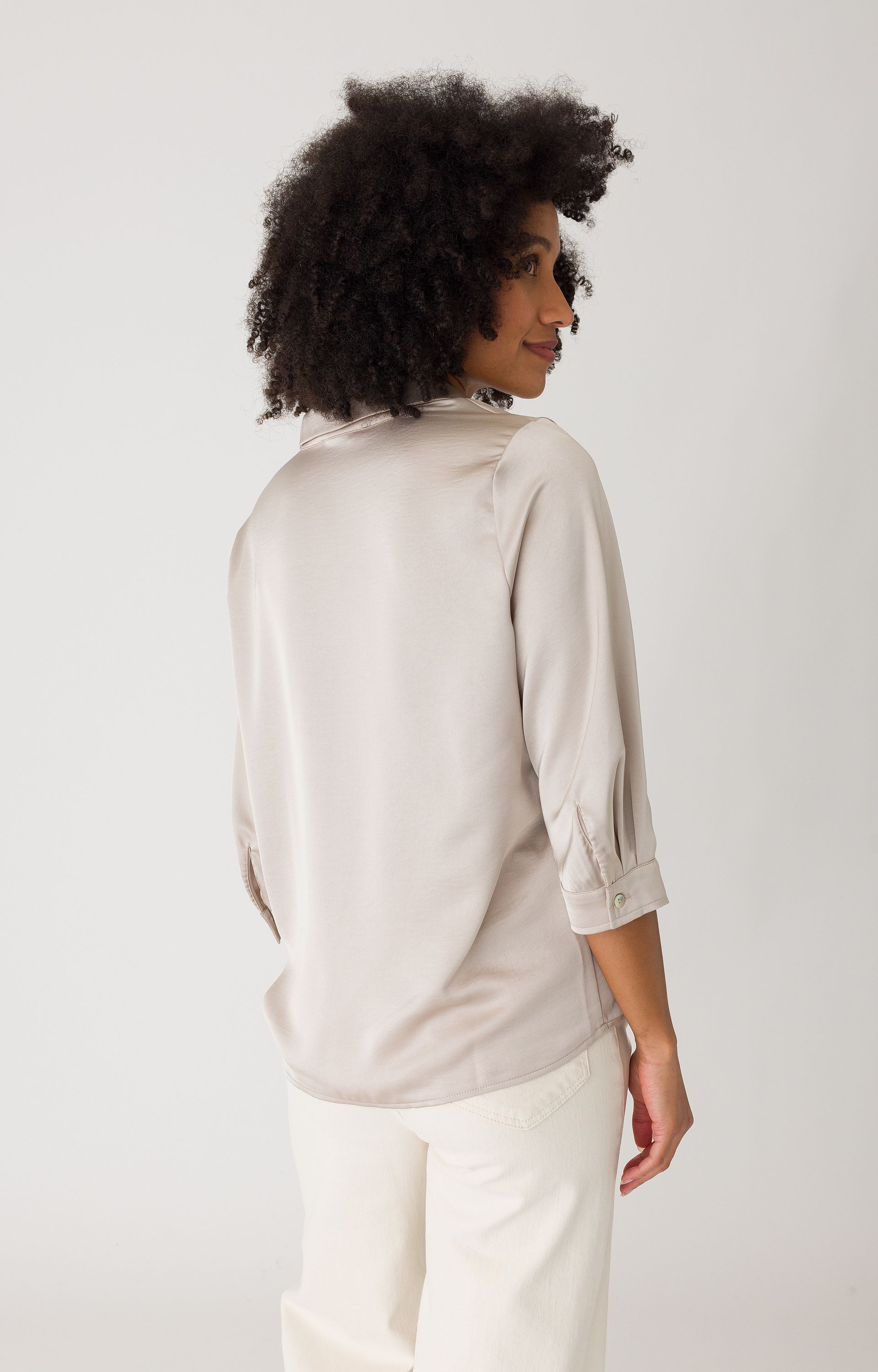 Satijnlook blouse
