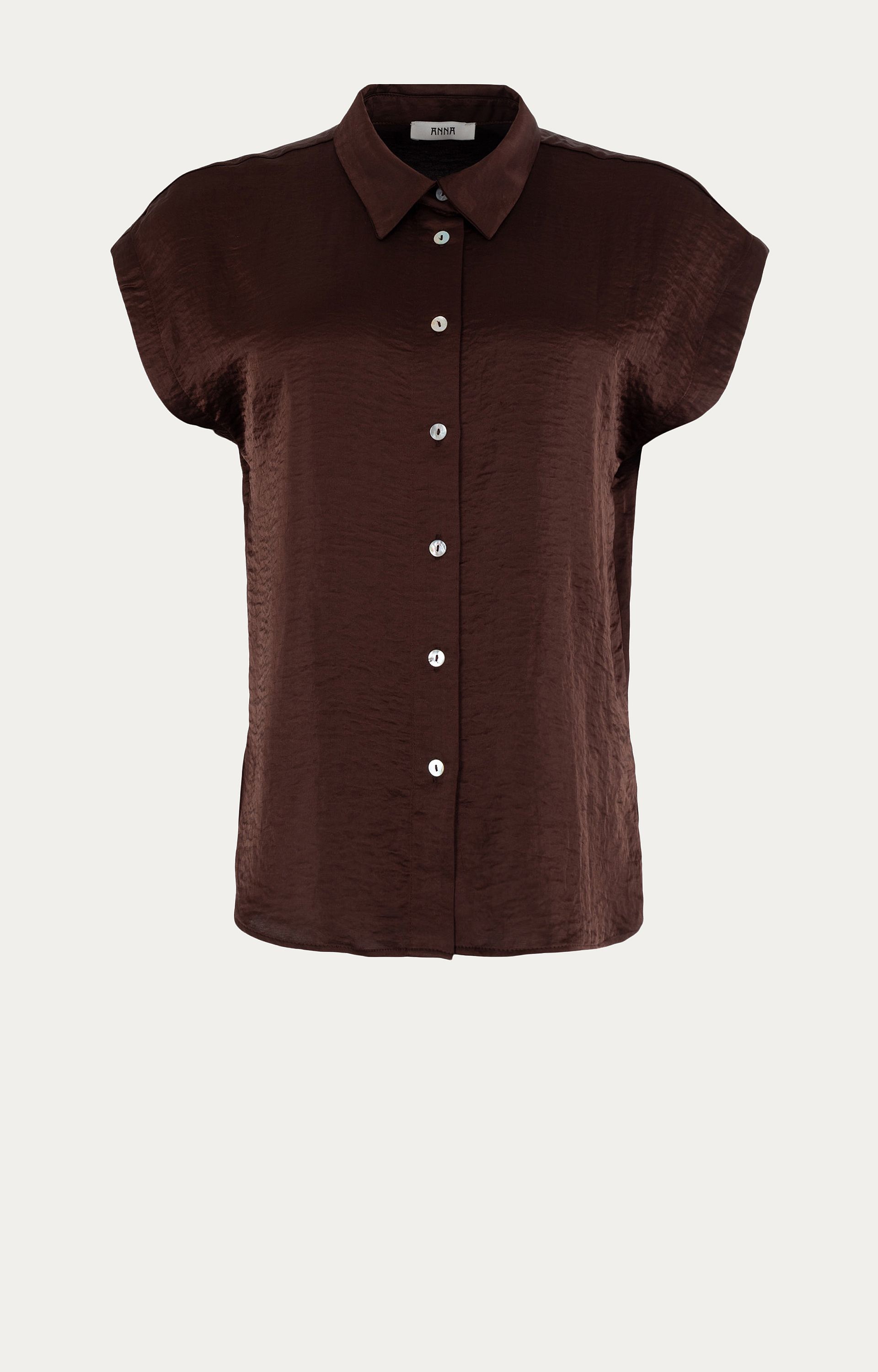 Blouse met satijnlook 