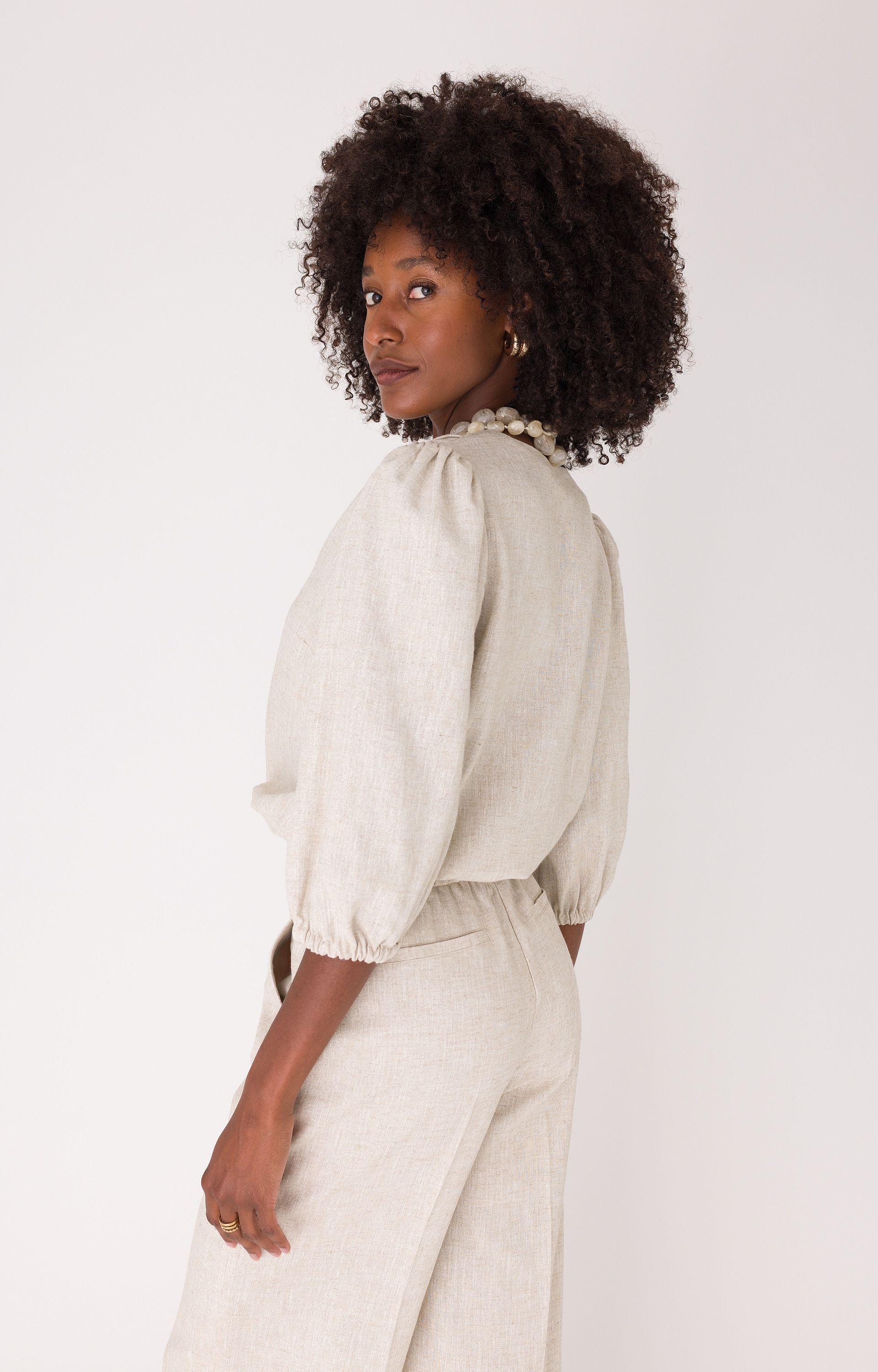 Blouse met lurex