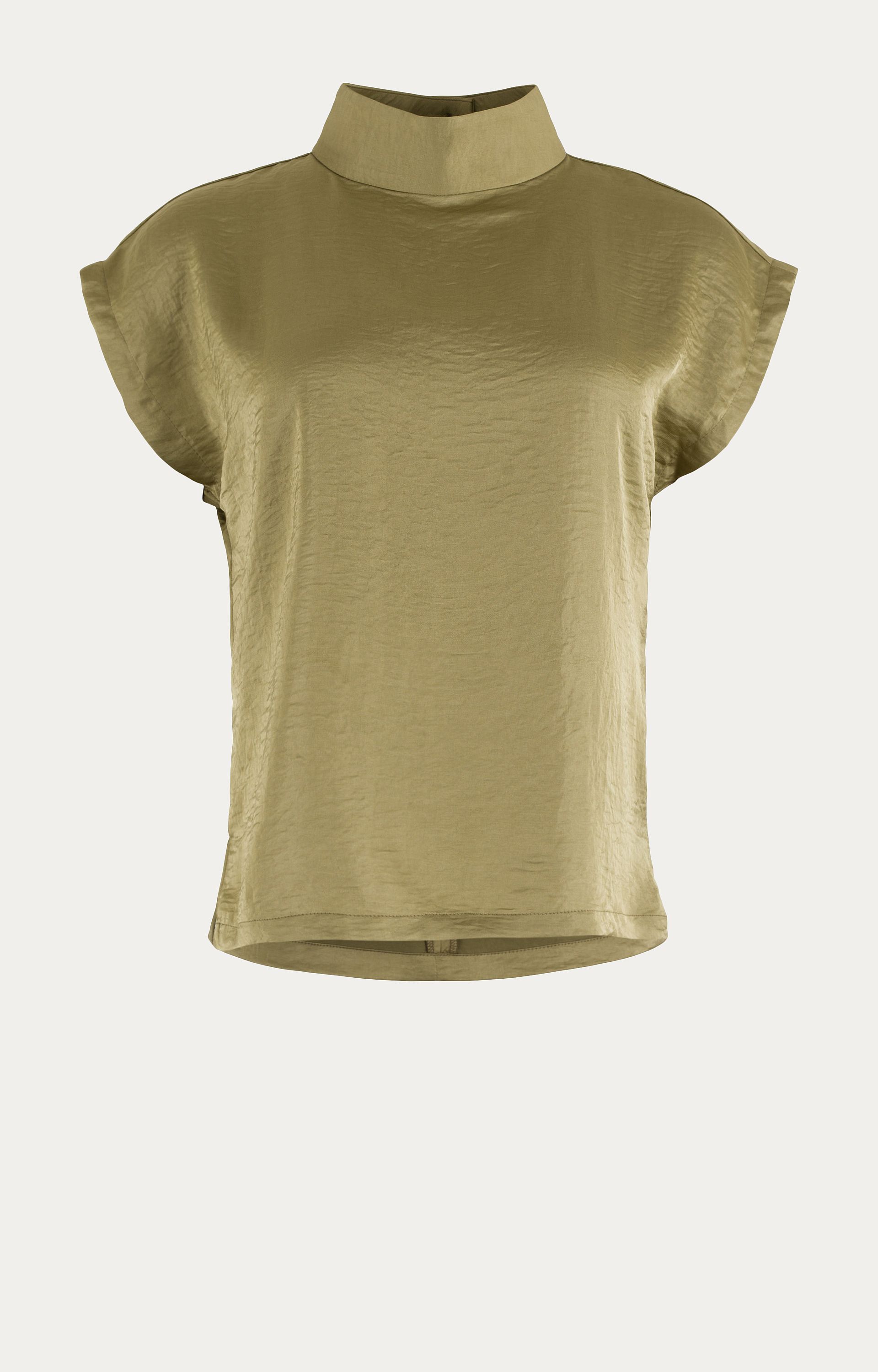 Blouse met satijnlook