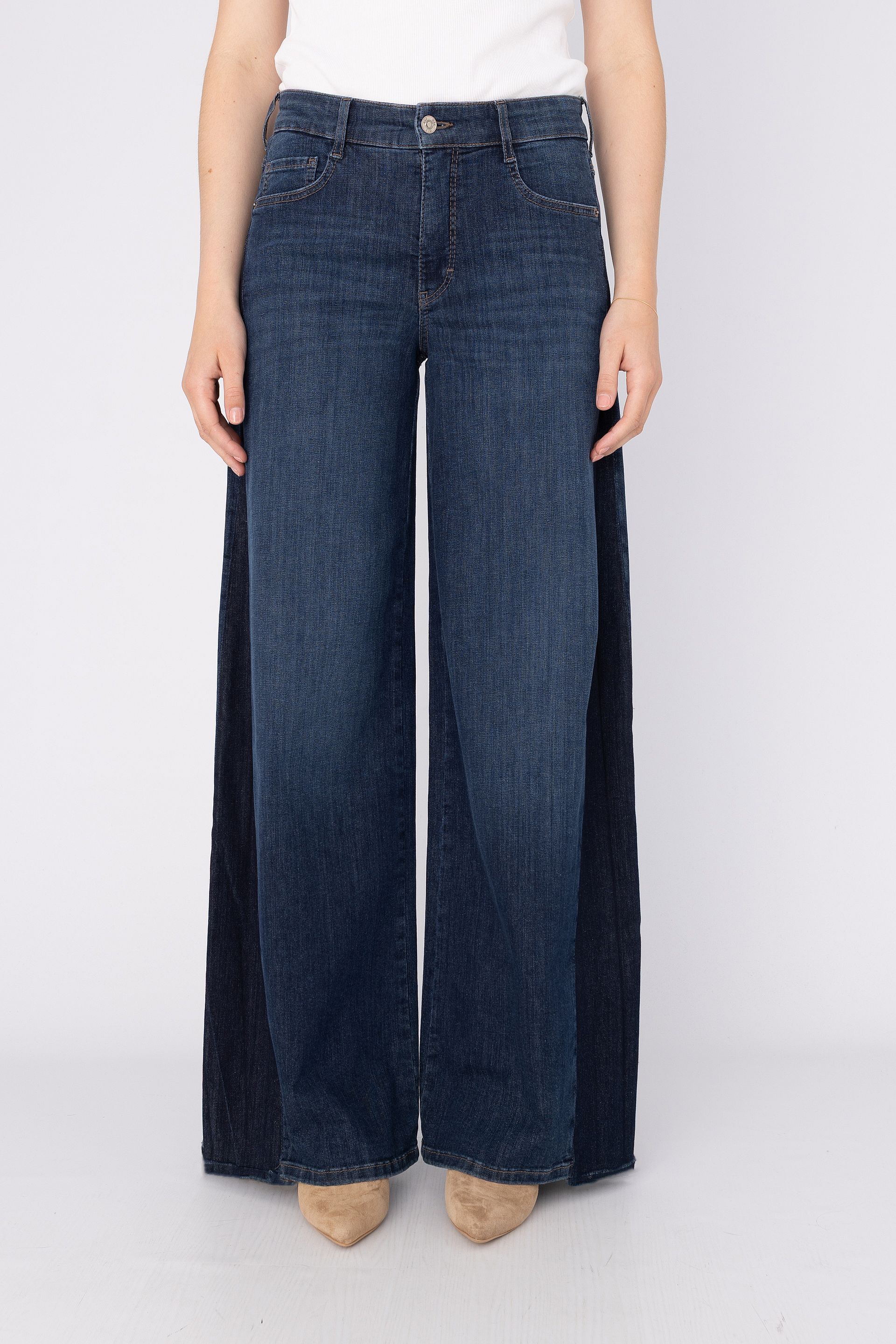 Jeans met wide leg 