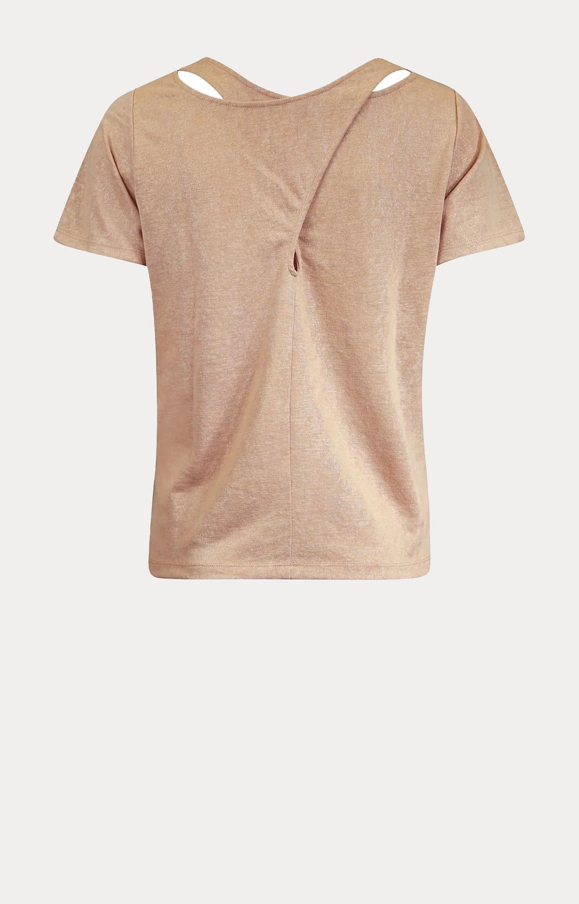 T-shirt met detail op de rug