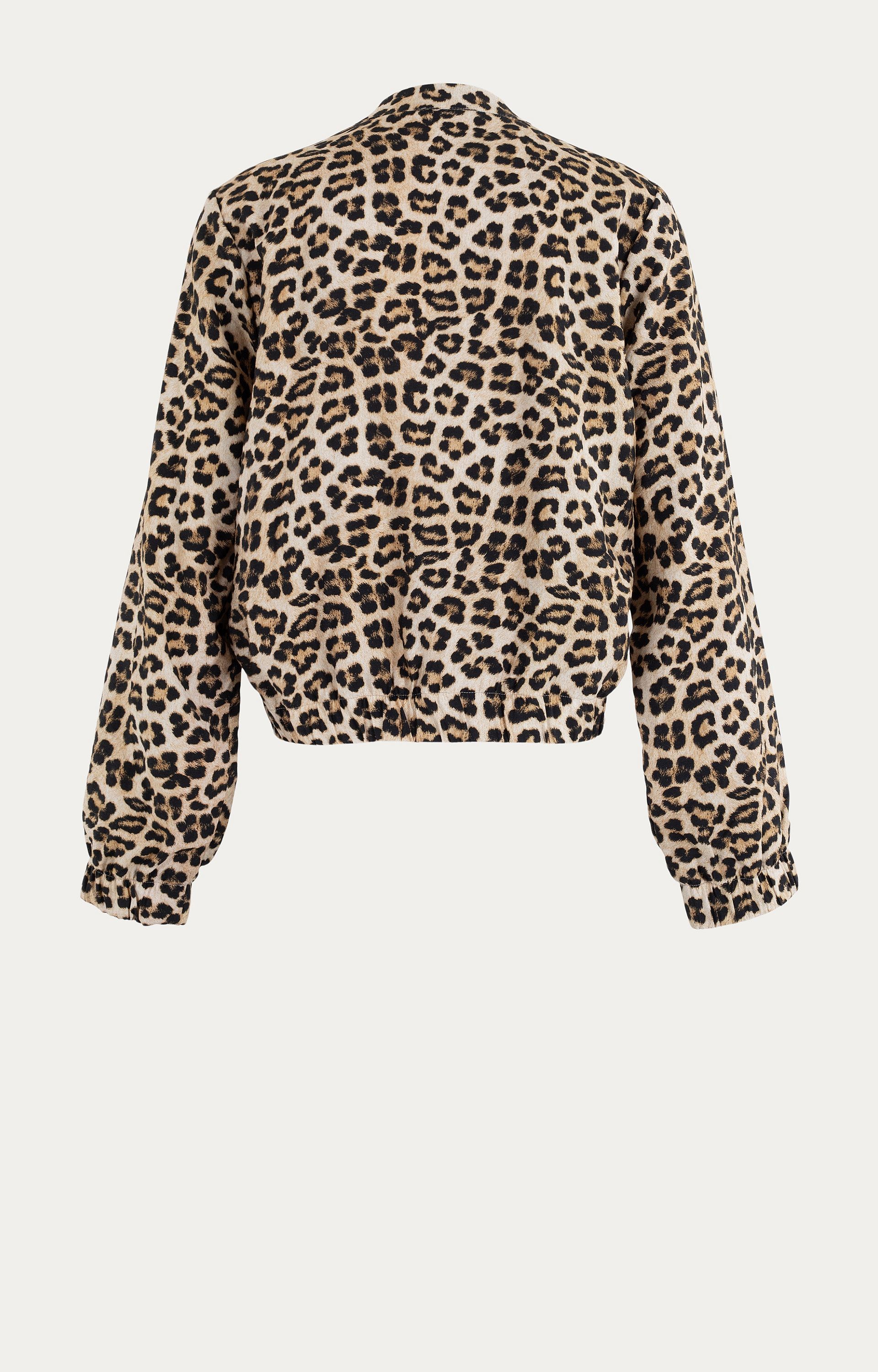 Jacket met panterprint 