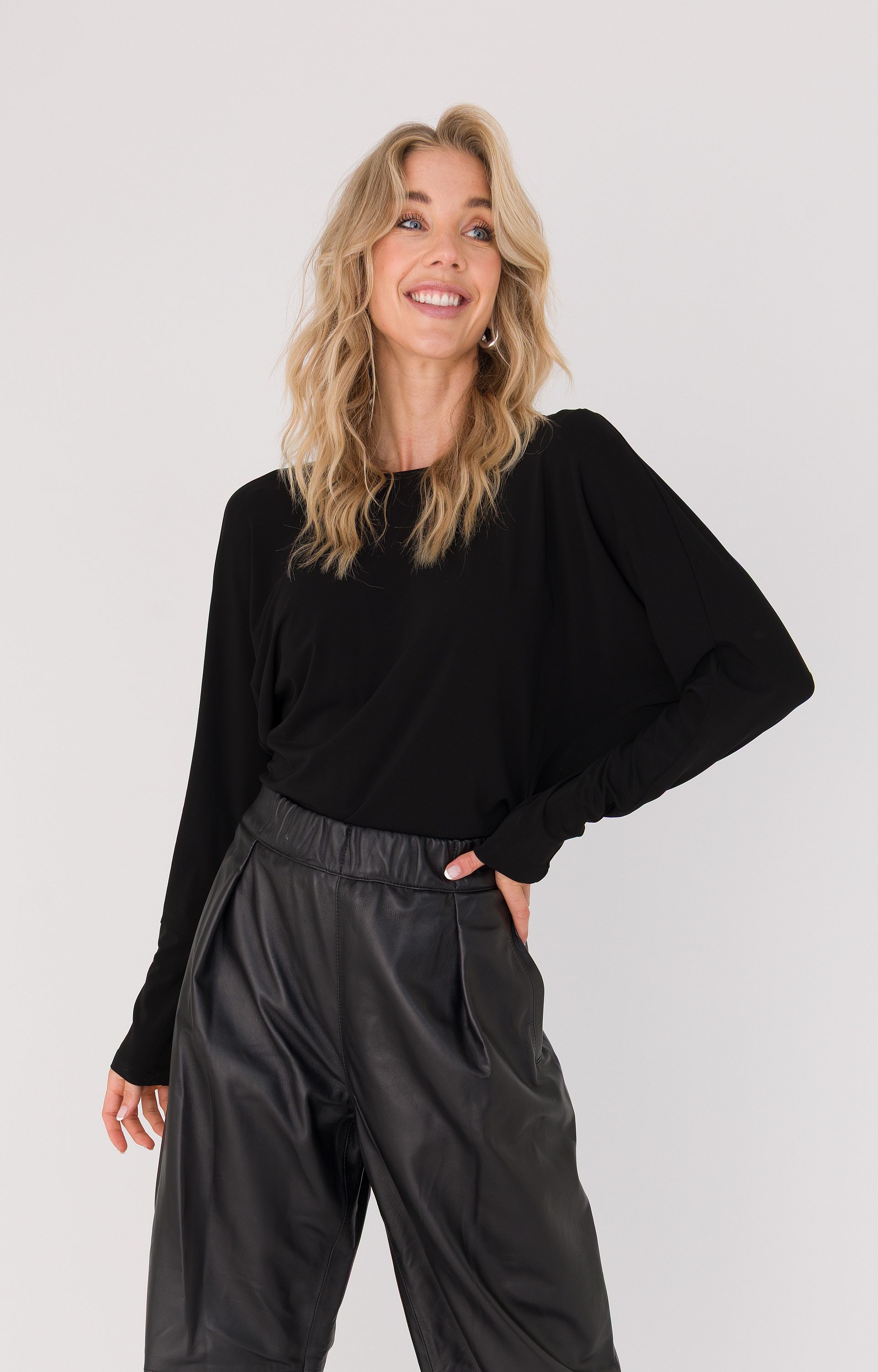 Blouse met knoopdetail