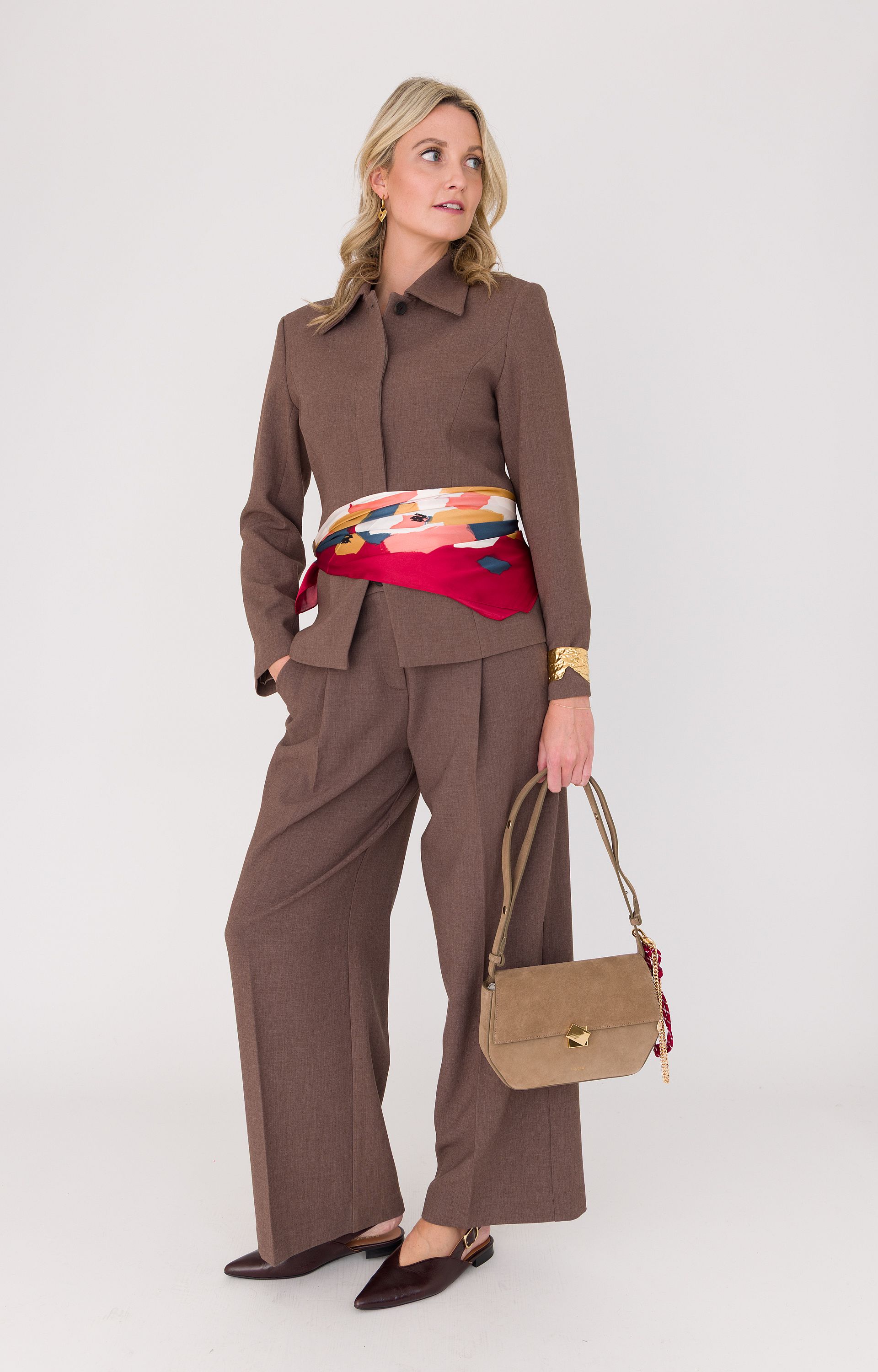 Sjaal watercolor print