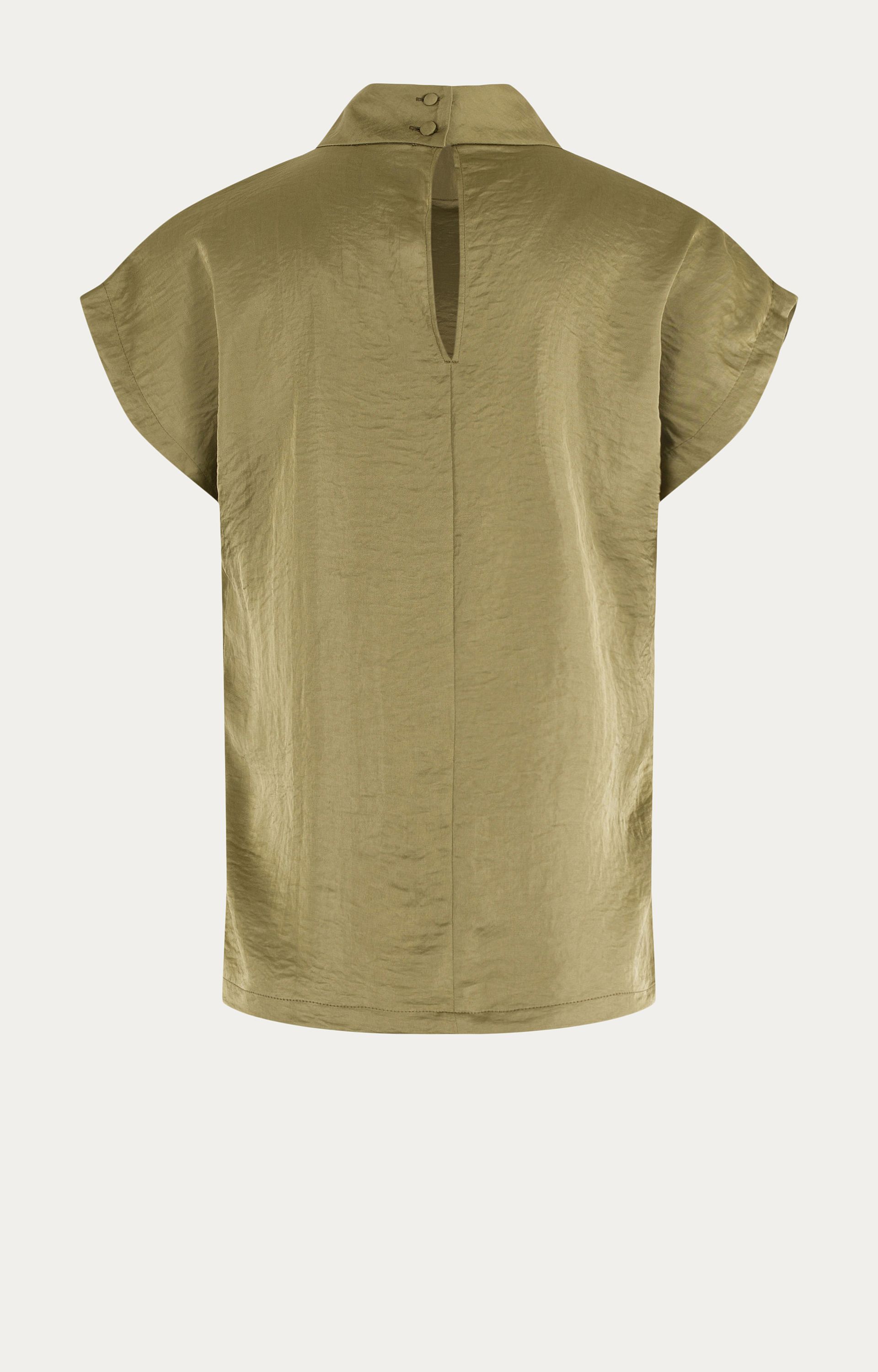 Blouse met satijnlook