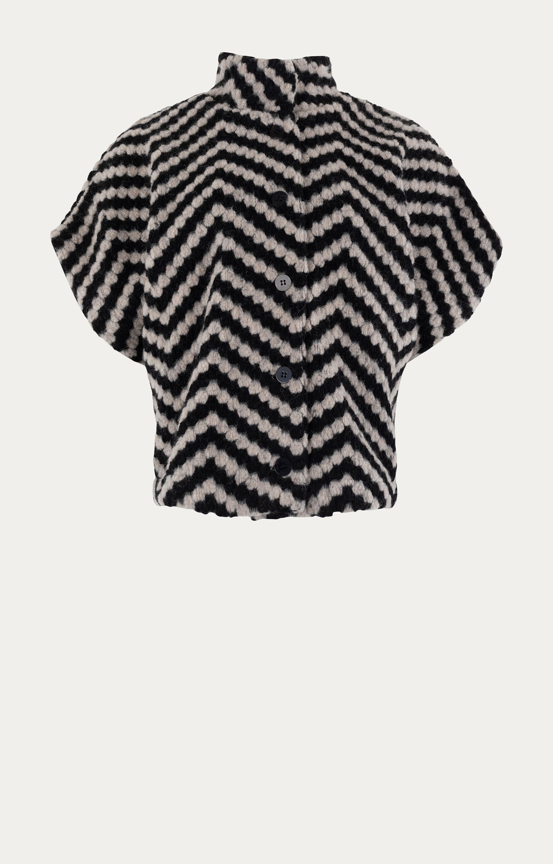 Gilet met zigzagpatroon