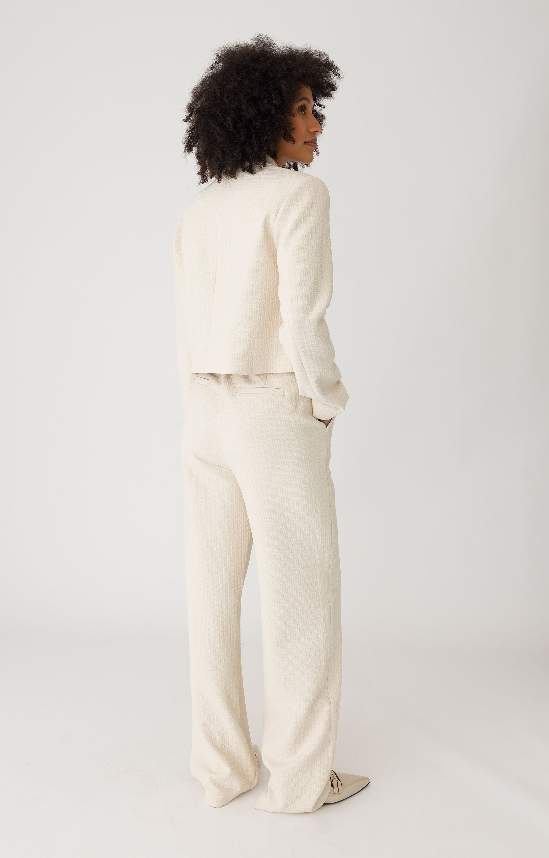 Broek met structuur