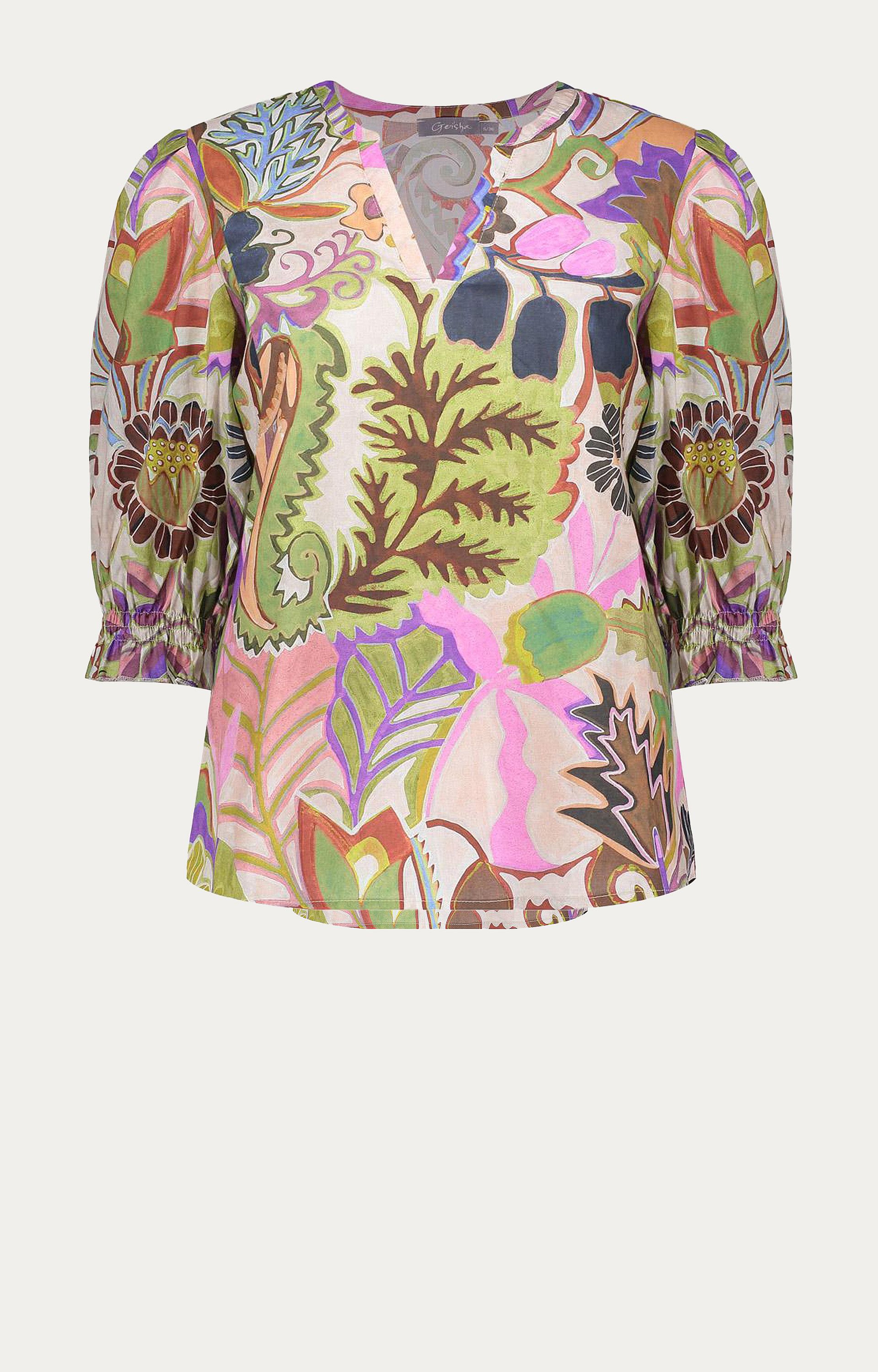 Blouse met dessin
