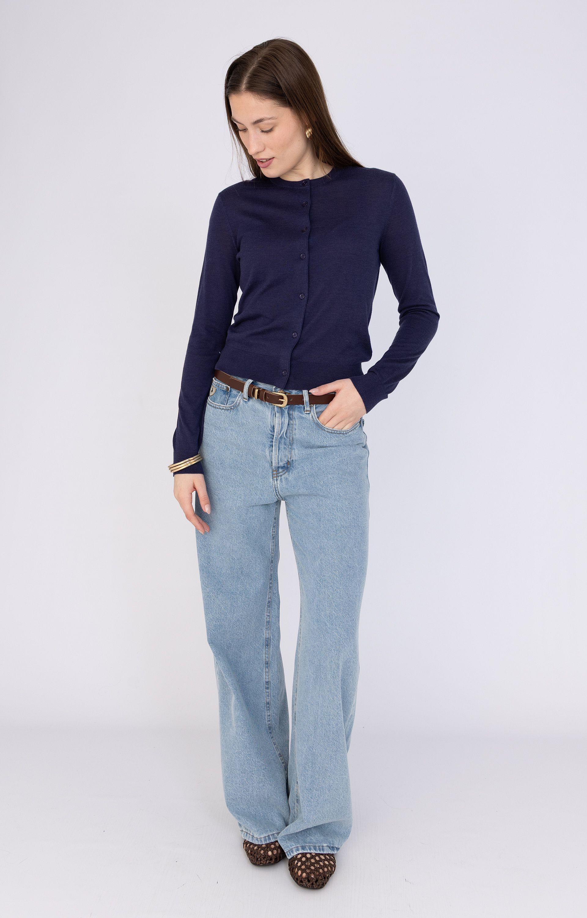 Vest met knoopsluiting